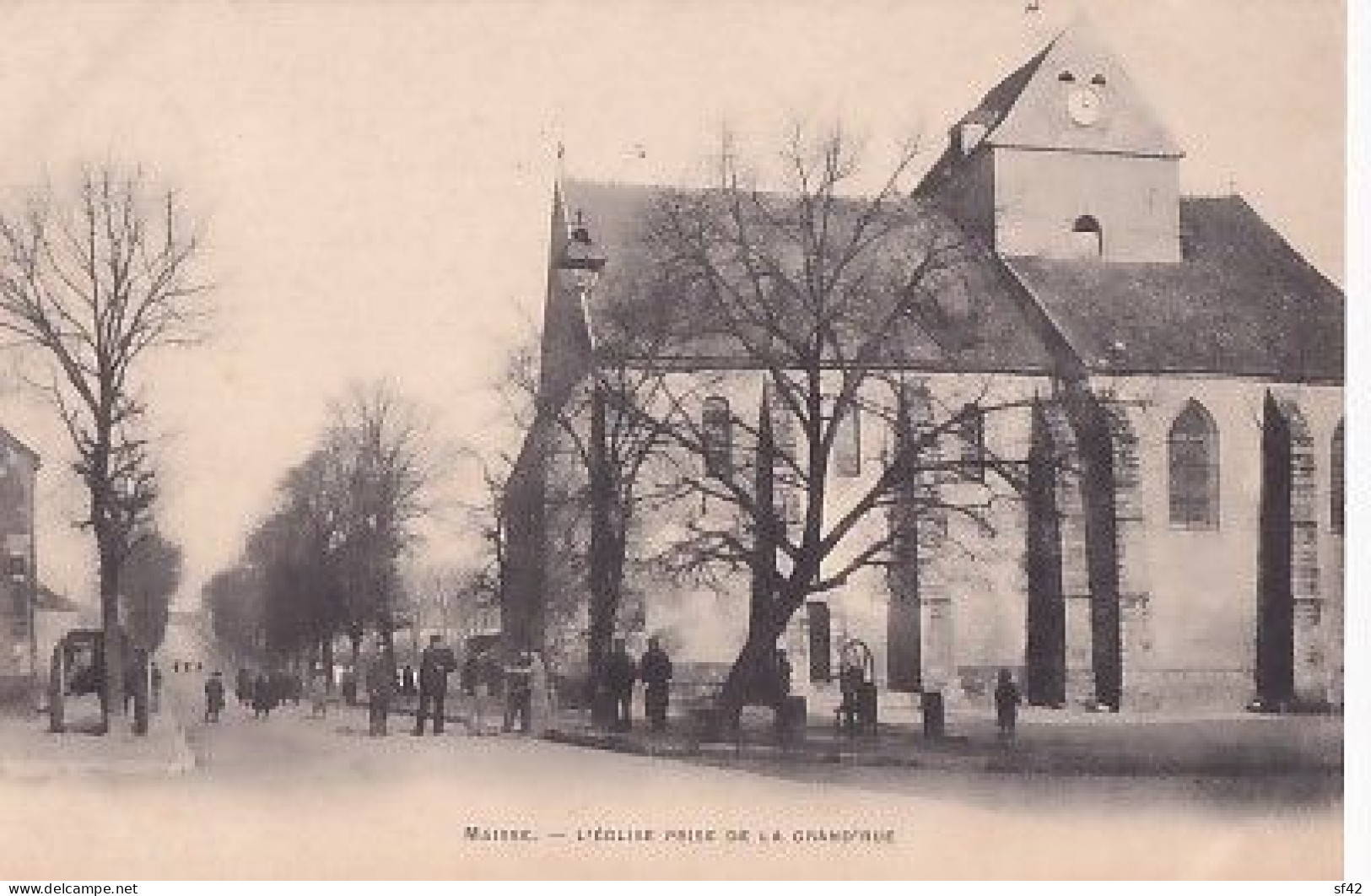 MAISSE            L église Prise De La Grande Rue    PRECURSEUR - Other & Unclassified