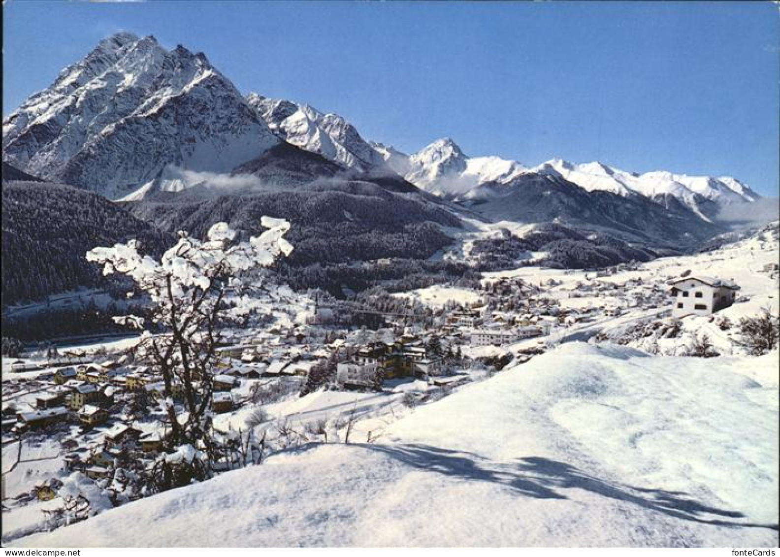 11528306 Bad Scuol Tarasp Vulpera Pisocgruppe Alpenpanorama Winterimpressionen S - Andere & Zonder Classificatie