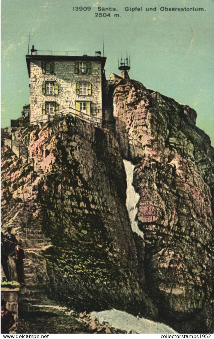 APPENZELL, SANTIS, MOUNTAIN, ARCHITECTURE, SWITZERLAND, POSTCARD - Appenzell