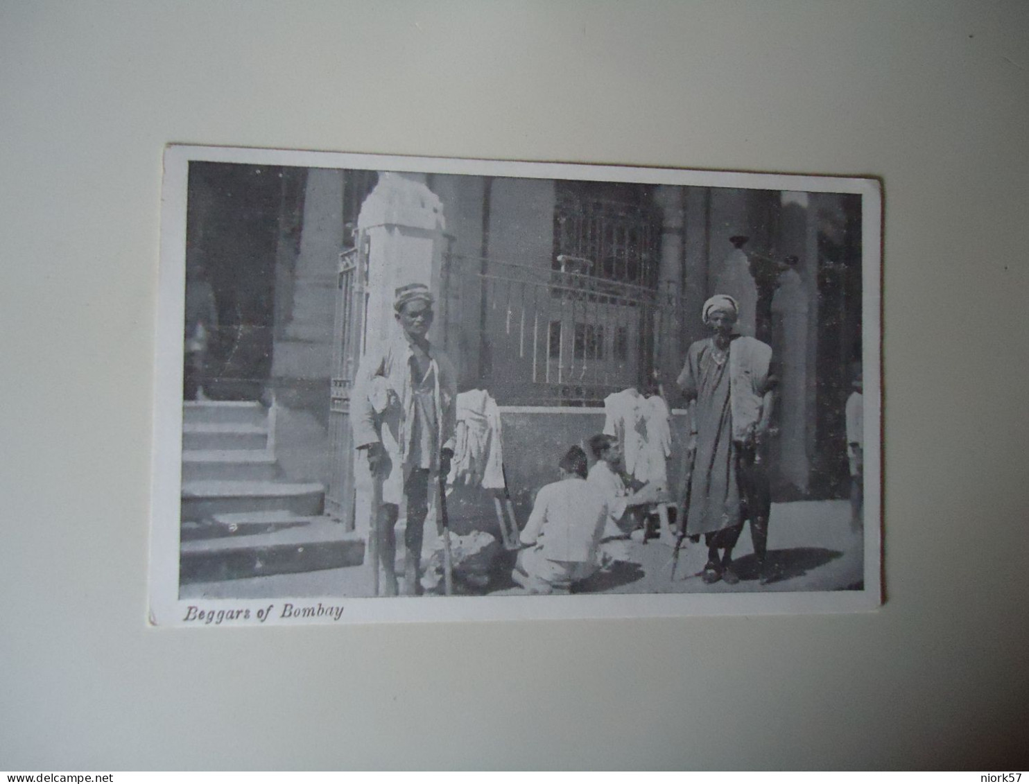 INDIA    POSTCARDS  BEGGARS OF BOMBAY  MORE  PURHASES 10%  DISSCOUNT - India