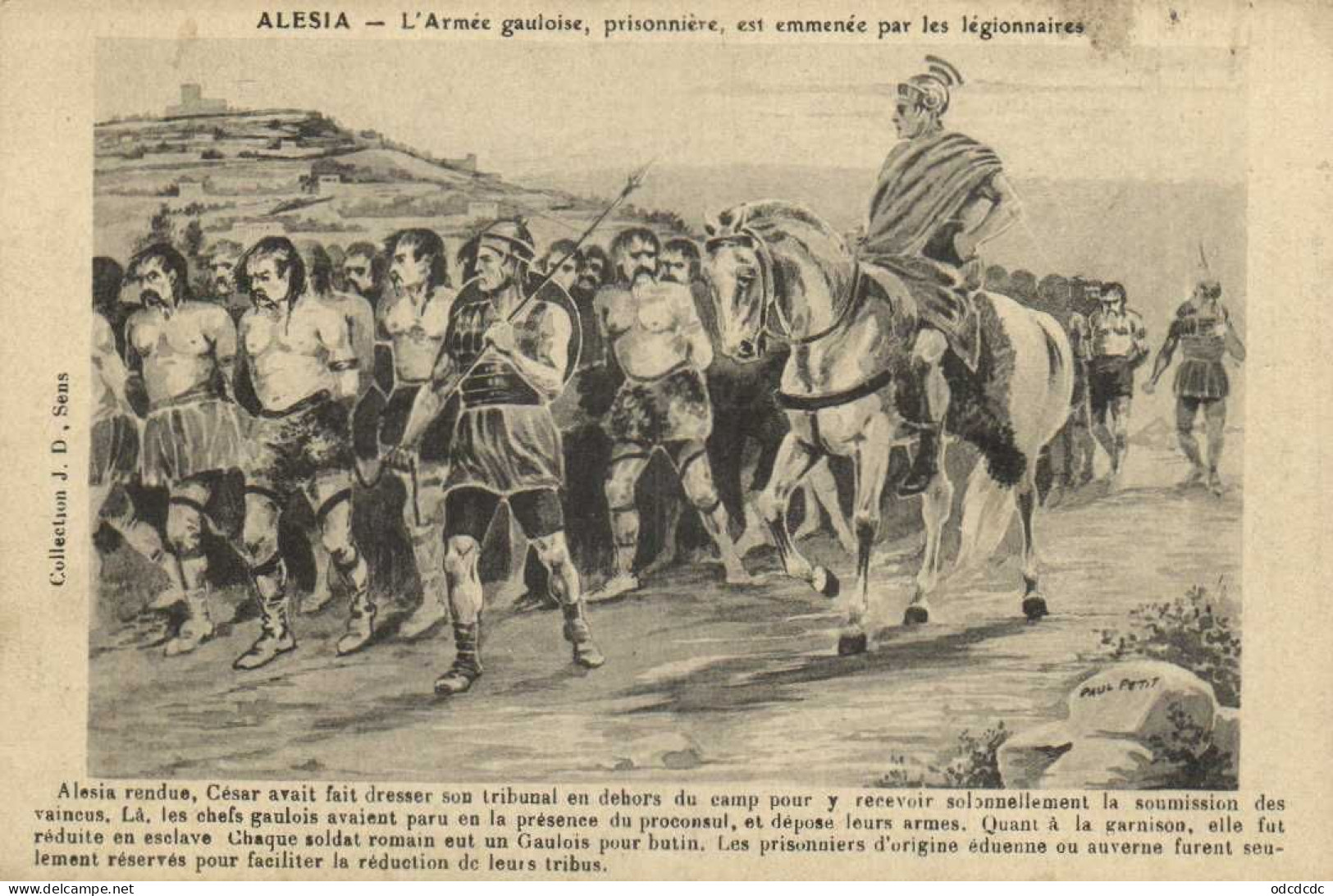 ALESIA  L' Armée Gauloise Prisonnière Esr Emmenée Par Les Legionnaires - Historia