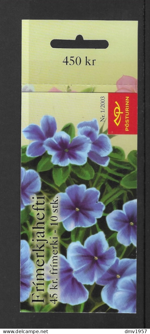 Iceland 2003 MNH Summer Flowers Sg 1040 X 10 Booklet - Cuadernillos