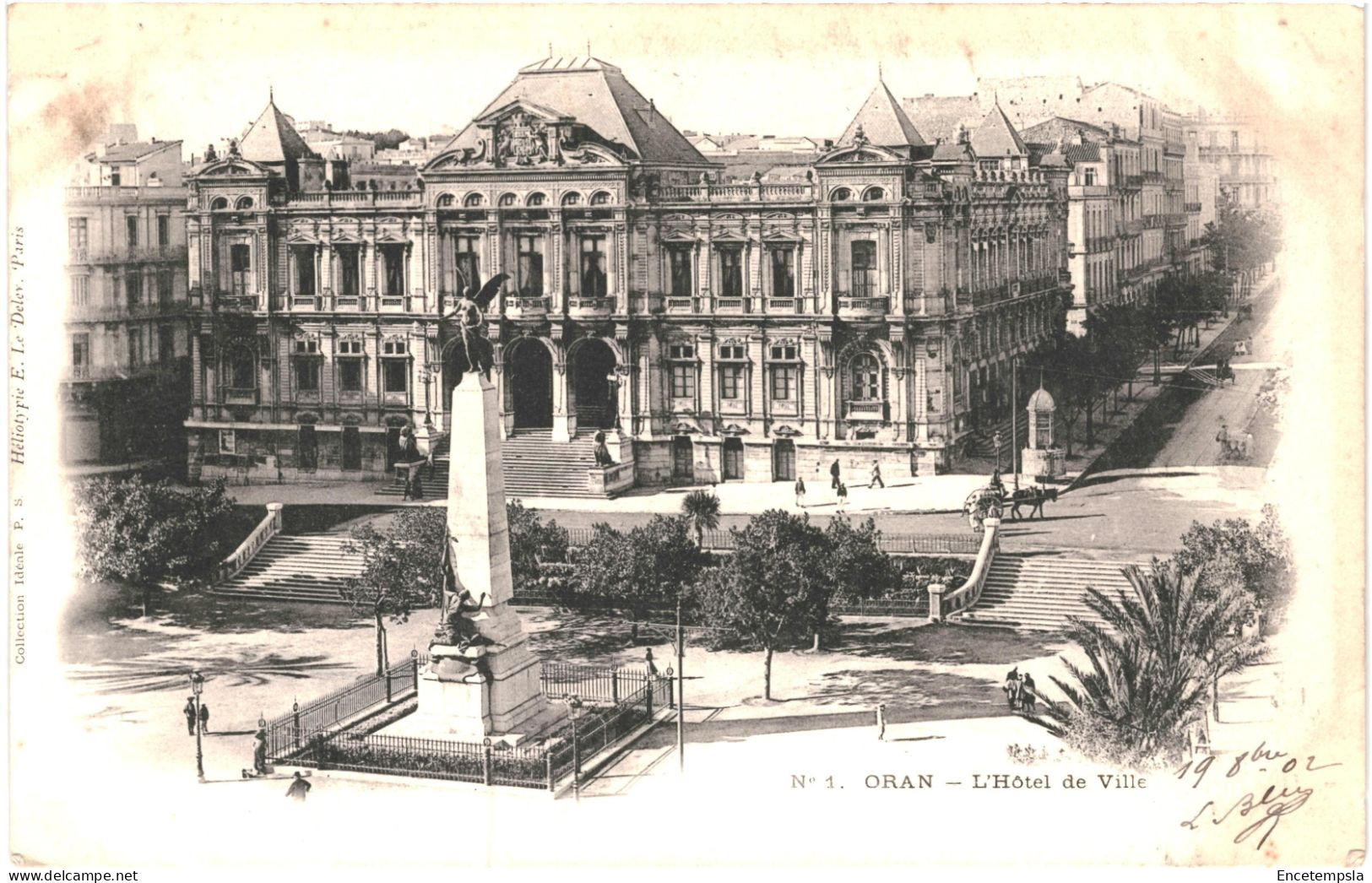 CPA Carte Postale Algérie  Oran Hôtel De Ville 1902  VM80588 - Oran