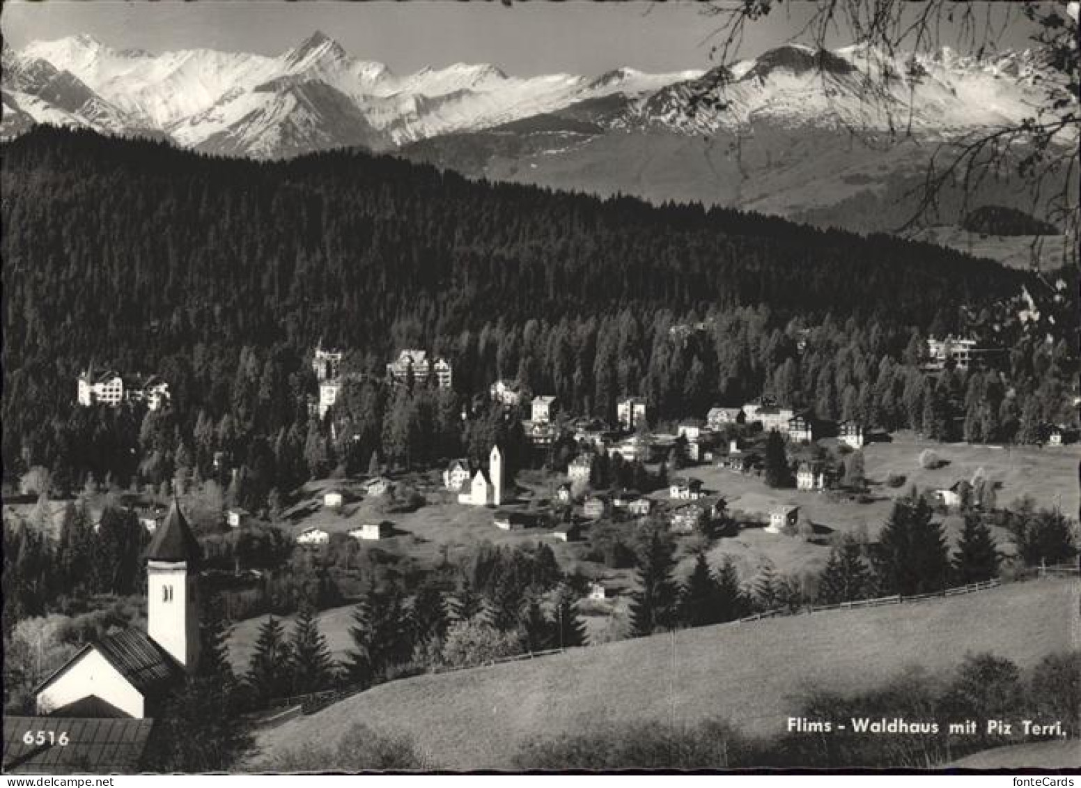 11524227 Flims Waldhaus Gesamtansicht Mit Piz Terri Adula Alpen Flims Waldhaus - Other & Unclassified