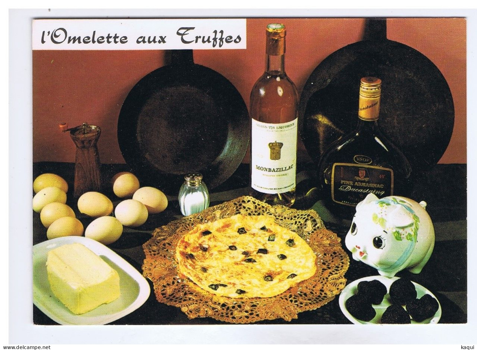 RECETTE De L'OMELETTE AUX TRUFFES - Emilie BERNARD N° 188 - Cliché Appollot - Editions Lyna - Recettes (cuisine)