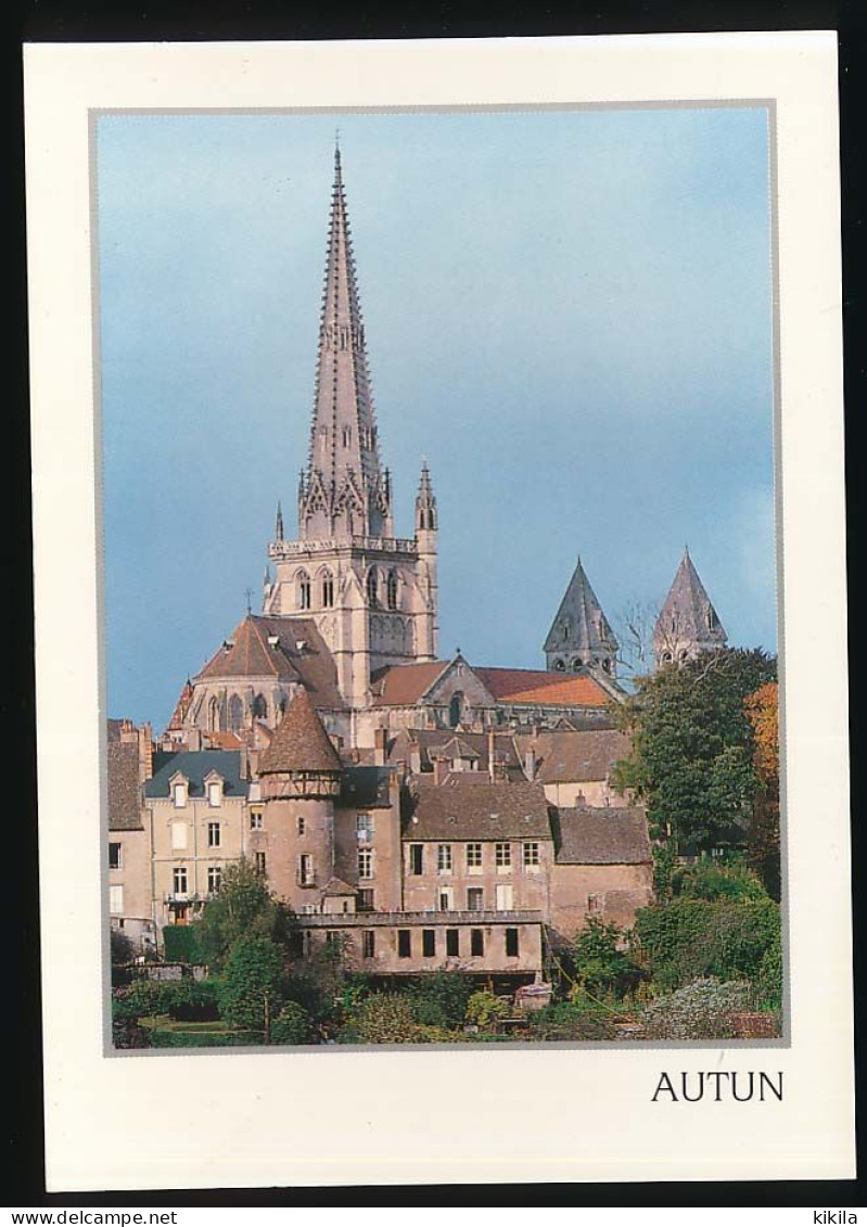 CPSM / CPM 10.5 X 15 Saône Et Loire AUTUN Cathédrale Saint-Lazare (XII° Siècle) - Autun