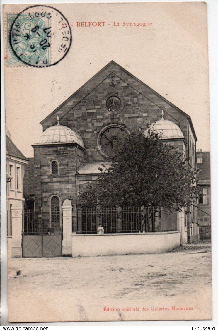 Carte Postale Ancienne Belfort - La Synagogue - Religion, Judaïsme - Belfort - Città