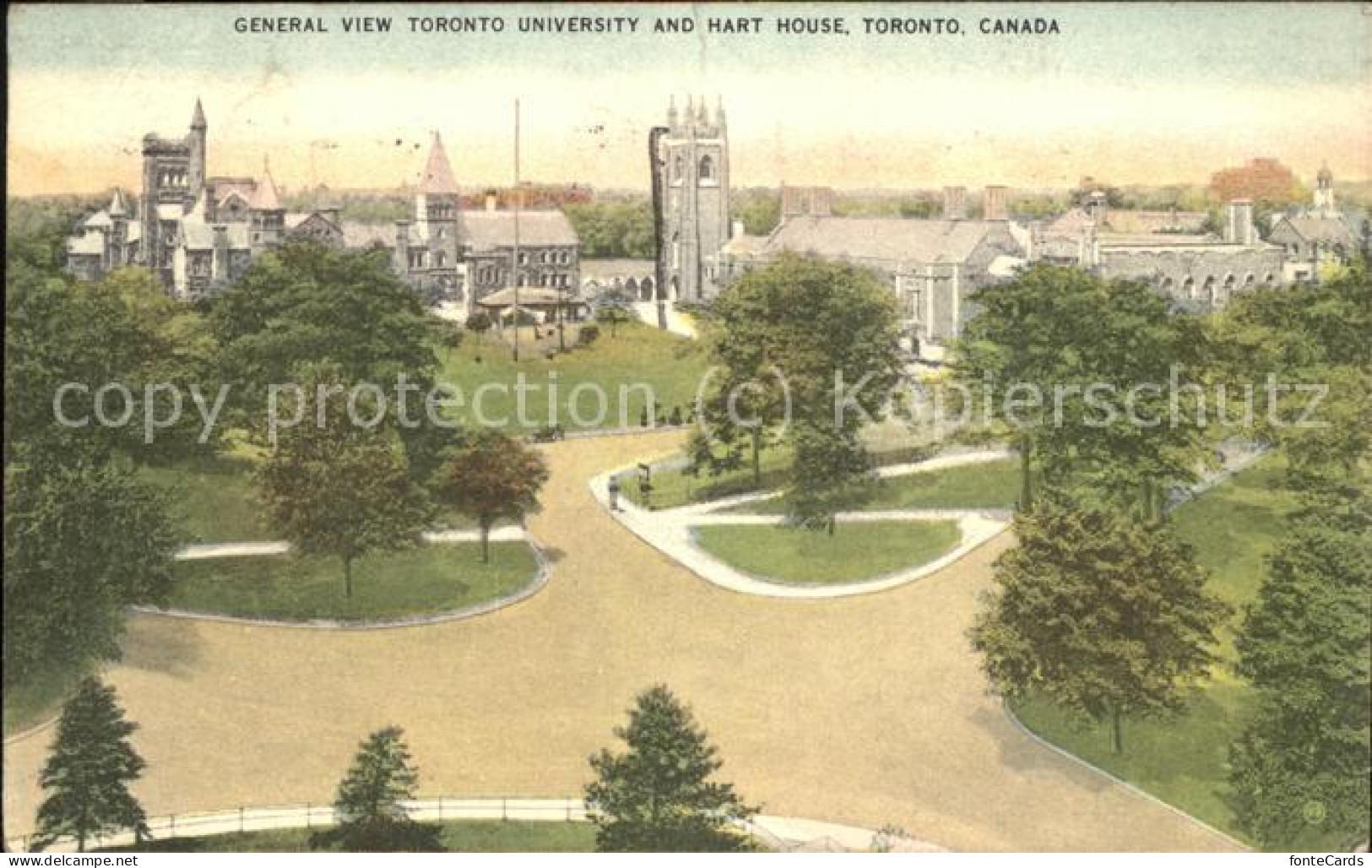 11520373 Toronto Canada General View Toronto University And Hart House  - Unclassified
