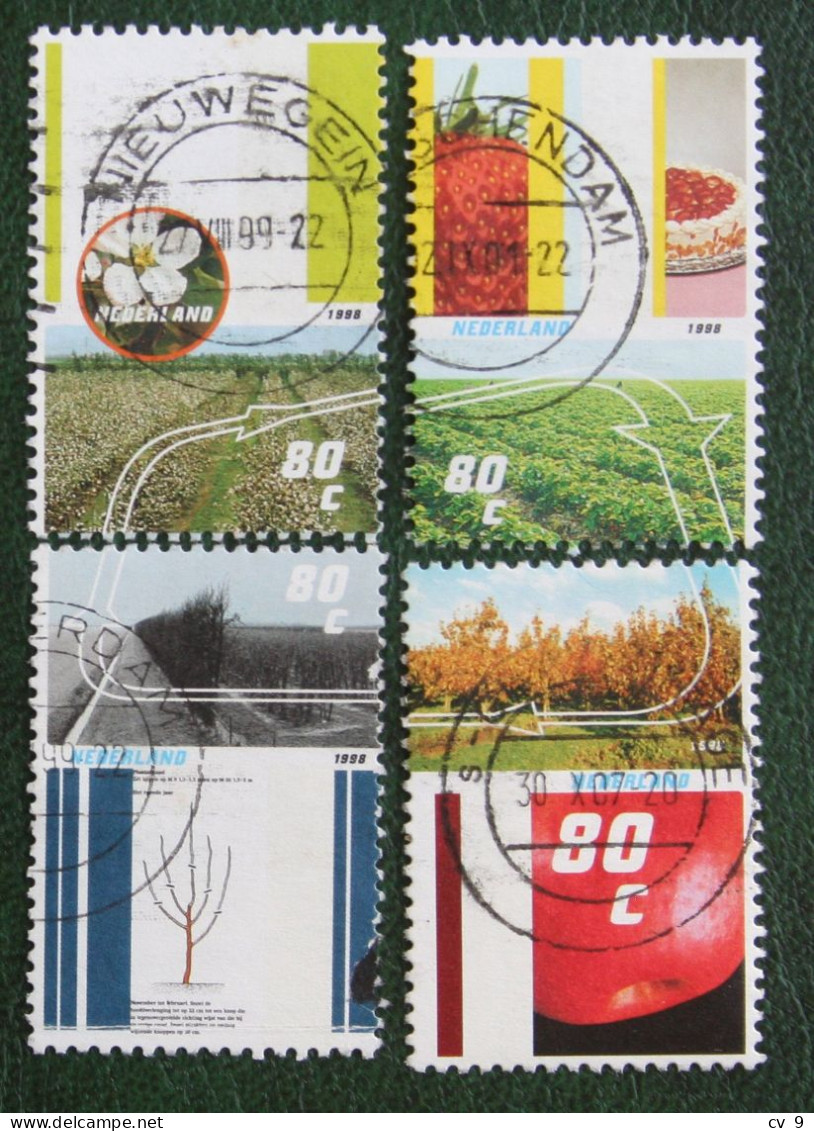 Vier Jaargetijde Complete Set NVPH 1749-1752 (Mi 1644-1647); 1998 Gestempeld / USED NEDERLAND / NIEDERLANDE - Gebruikt