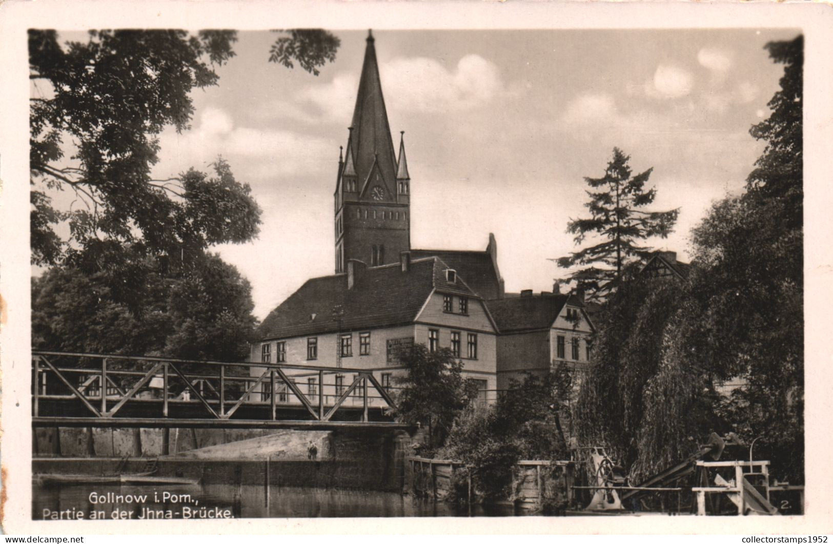 GOLLNOW I. POM., ARCHITECTURE, BRIDGE, TOWER, GERMANY, POSTCARD - Autres & Non Classés