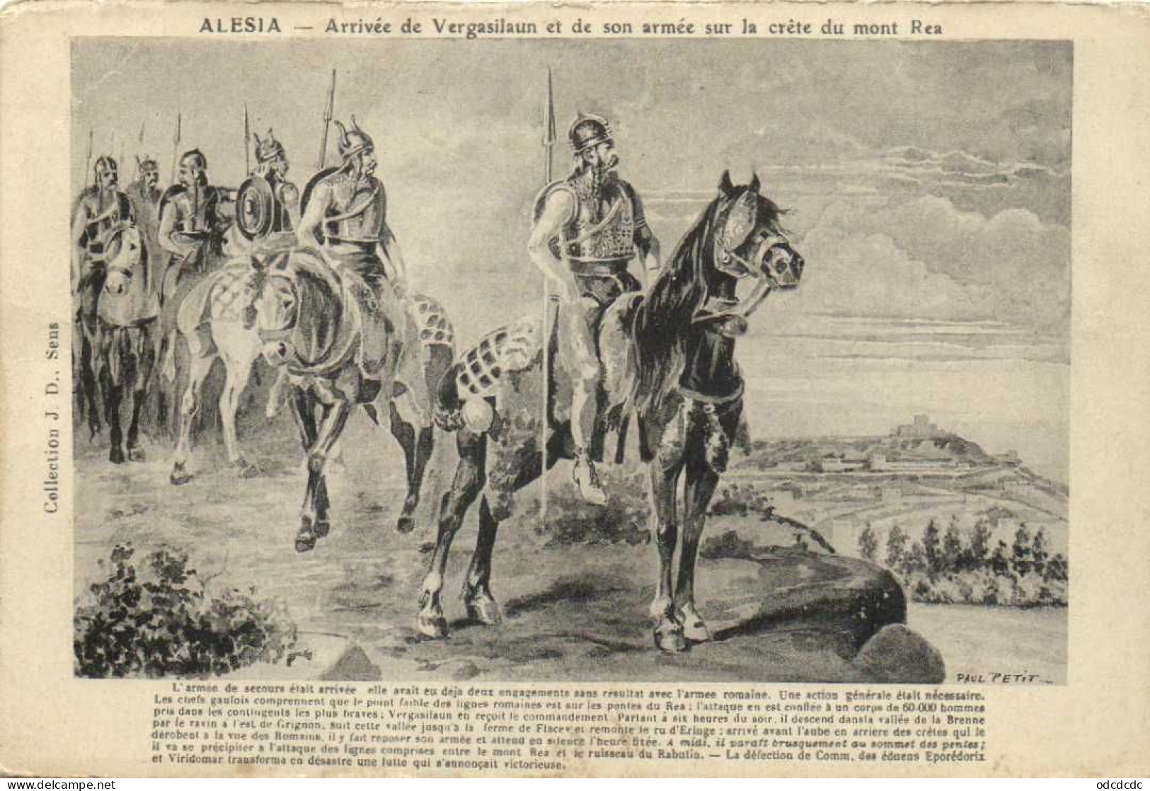 ALESIA  Attivée De Vergasilaun Et De Son Arméez Sur La Crete Du Mont Rea RV - History