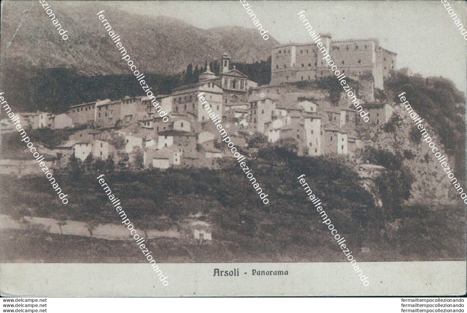 Bc385 Cartolina Arsoli Panorama 1925 Provincia Di Roma - Autres & Non Classés