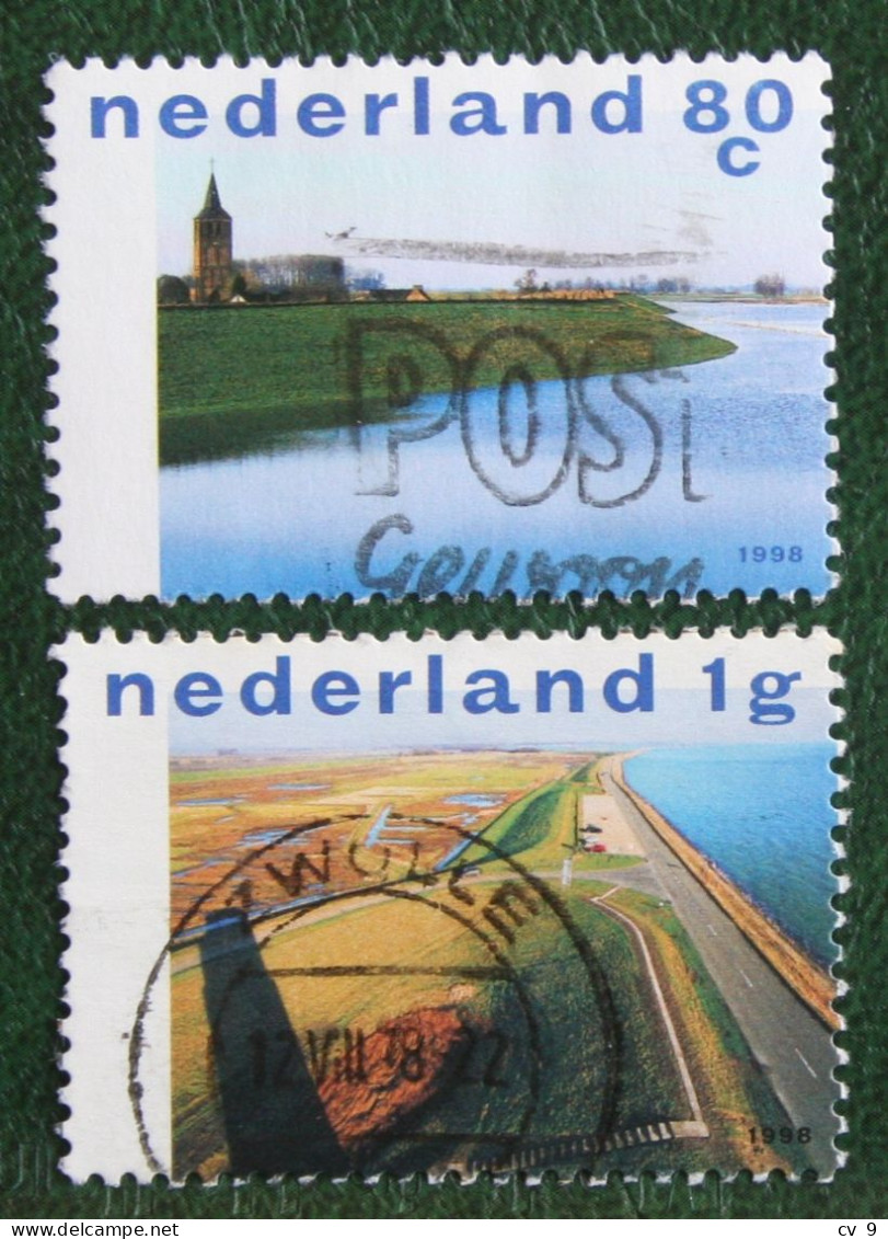 Nederland Waterland NVPH 1765-1766 (Mi 1661-1662); 1998 Gestempeld / USED NEDERLAND / NIEDERLANDE - Usati