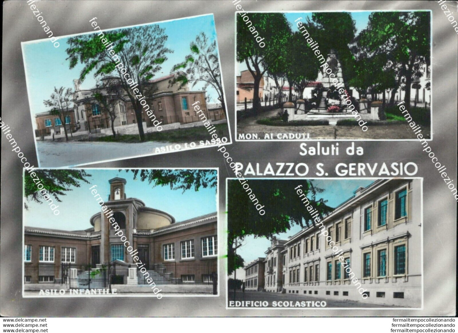 Au367 Cartolina  Saluti Da Palazzo S.gervasio Provincia Di Potenza - Potenza