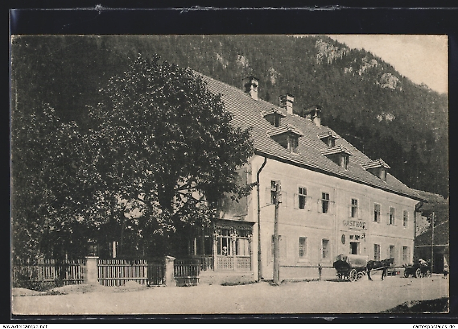 AK Gusswerk Bei Mariazell, Gasthof, Fleicherei Und Bäckerei Von Franz Bogensberger  - Autres & Non Classés