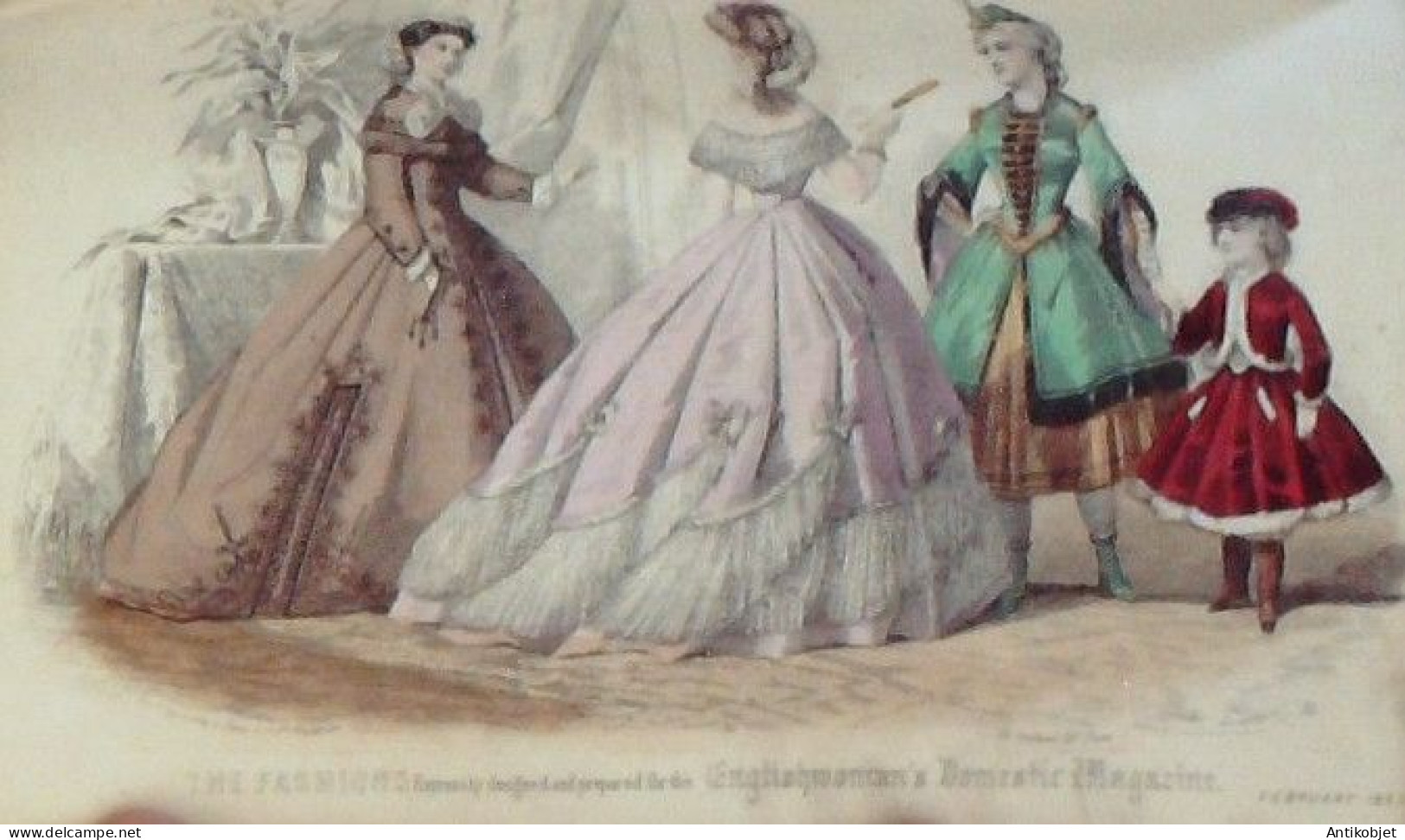 English Woman's Mode de 22 gravures 1863