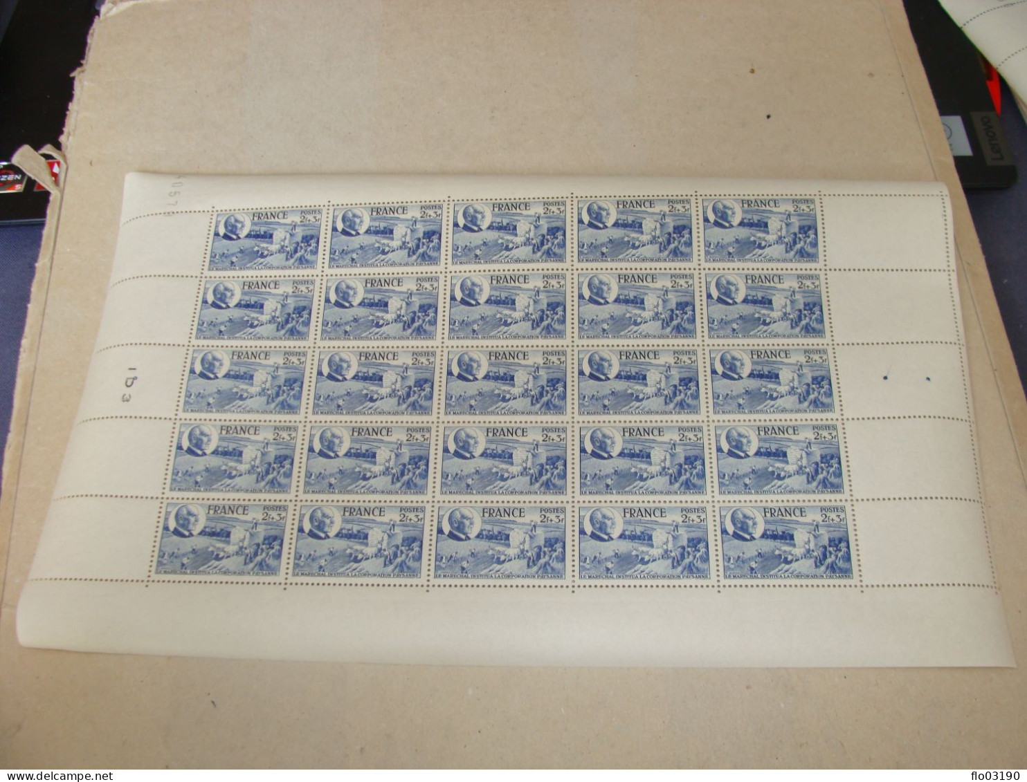 N° 607 En Feuille  De  25 Timbres Entières Neuves - Fogli Completi