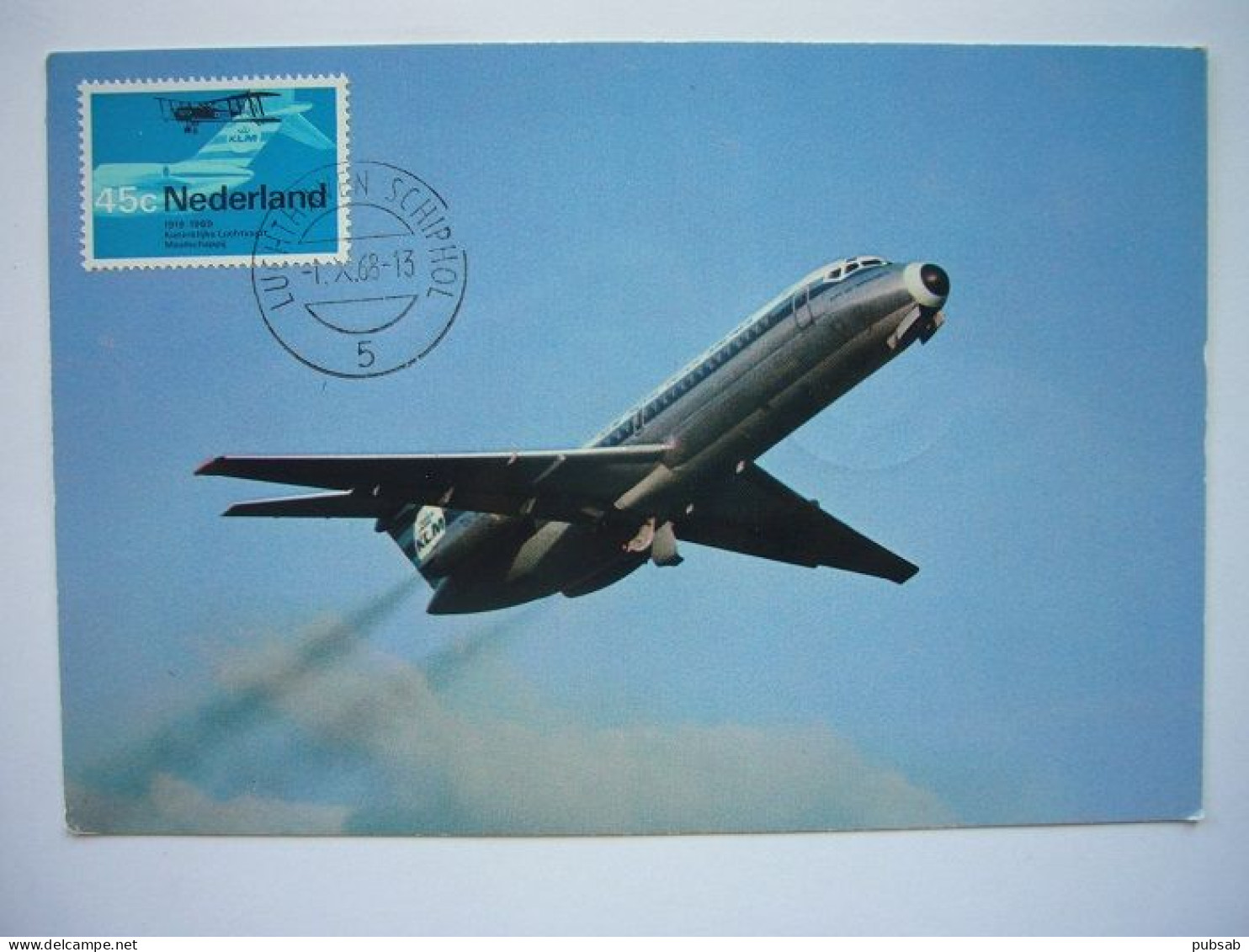 Avion / Airplane / KLM/ Douglas DC-9 / Airline Issue / Carte Maximum - 1946-....: Ere Moderne