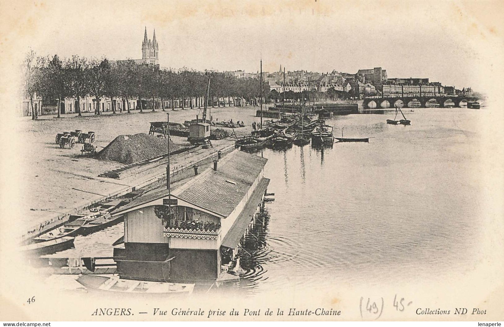 D9025 Angers Vue Générale Du Pont De La Haute Chaine - Angers