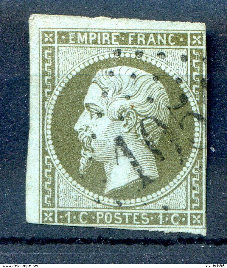 060524 FRANCE EMPIRE N° 11 Oblitéré GC  Coté 100€   Marges Courtes - 1853-1860 Napoléon III