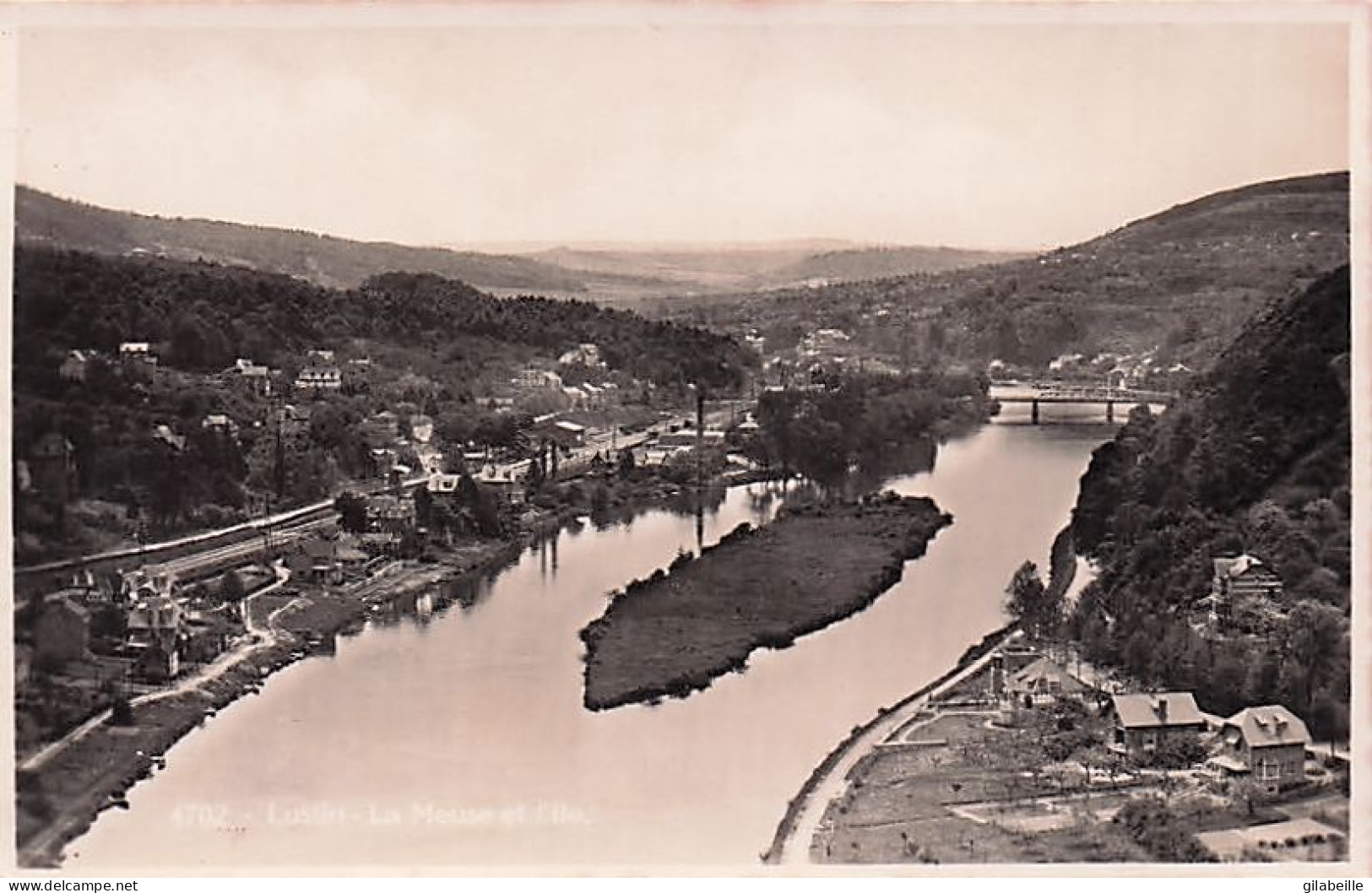 Profondeville-sur-Meuse - LUSTIN - La Meuse Et L'ile - Profondeville