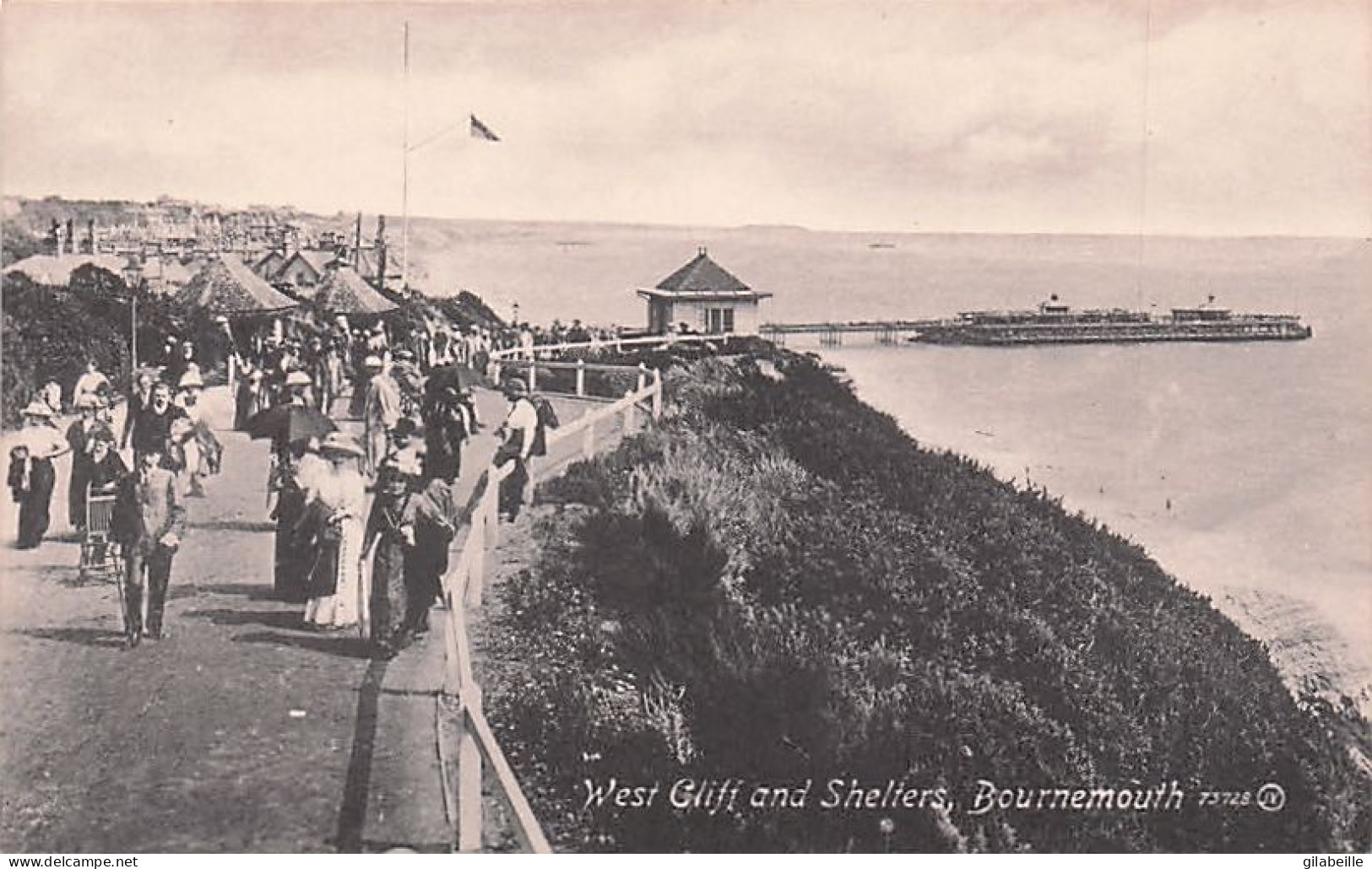 Hampshire - , Bournemouth -  West Cliff And Shelters, Bournemouth - Bournemouth (avant 1972)