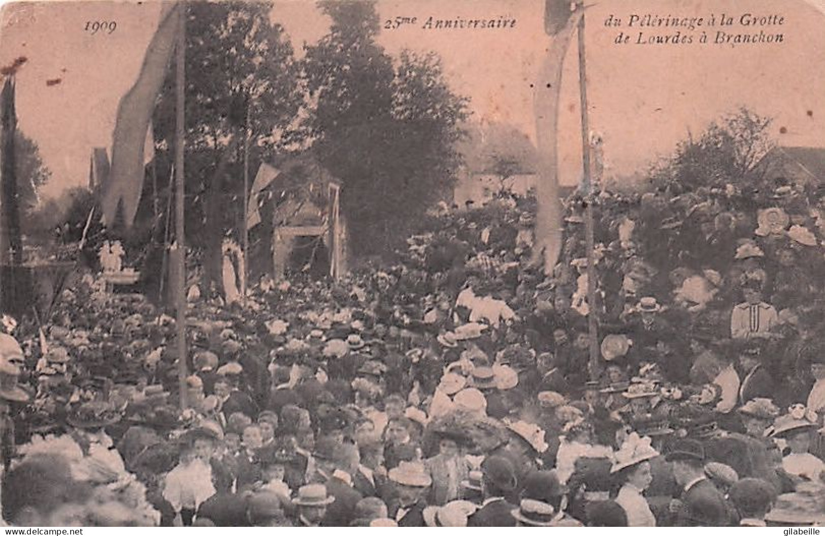 Eghezée - BRANCHON - 25 Eme  Anniversaire Du Pelerinage A La Grotte De Lourdes - 1909 - Eghezee