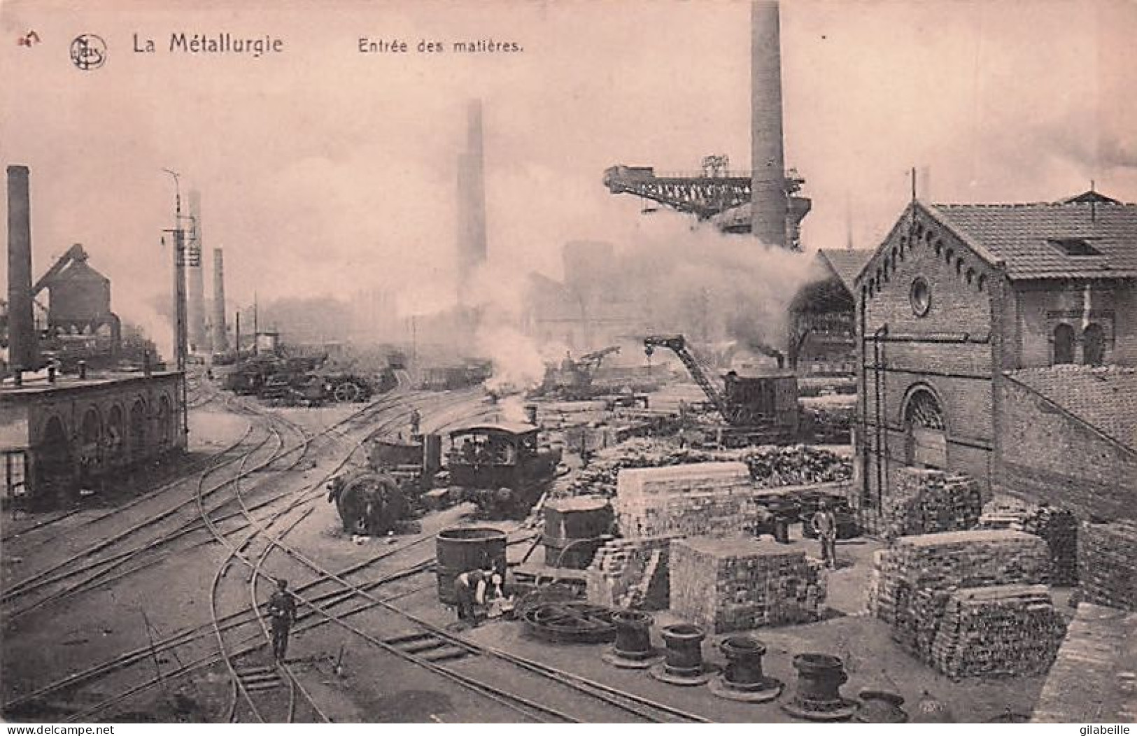 Charleroi - COUILLET - Usines Métallurgiques Du Hainaut -  Entrée Des Matières - Charleroi