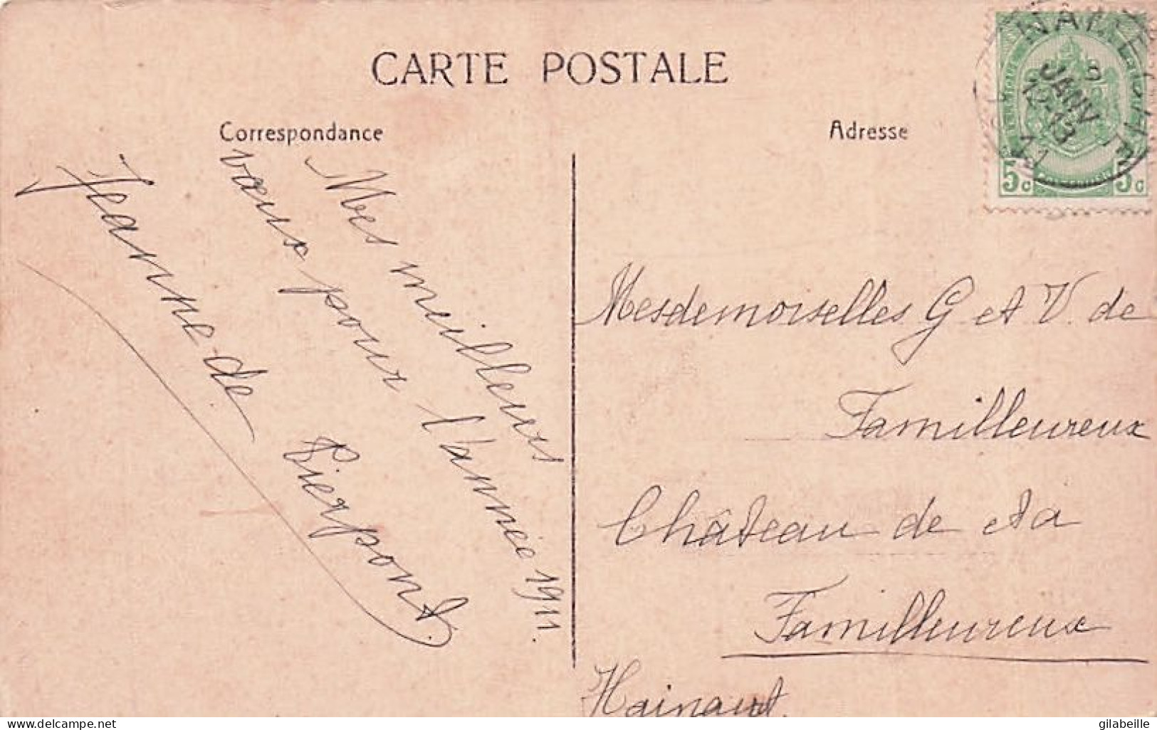 Andenne -  Château De Namêche - 1911 - Andenne