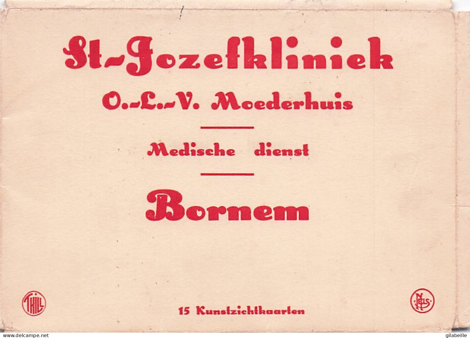 BORNEM - St Jozefklinick - O.L V Moederhuis - Mediche Dienst - 15 Kunstzichtkaarten - In Perfecte Staat - Bornem