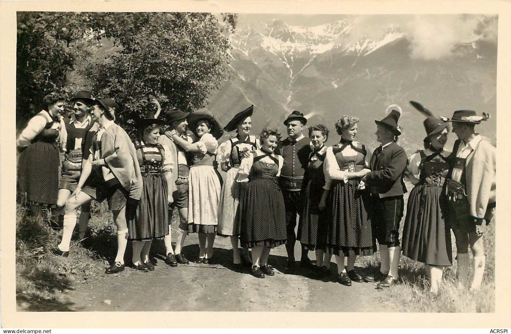 AUTRICHE KLINGENSCHMIDBUHNE INNSBRUCK Gruppe Nationalgesang Und Tanz ( Scan Recto-verso) QQ 1112 - Andere & Zonder Classificatie