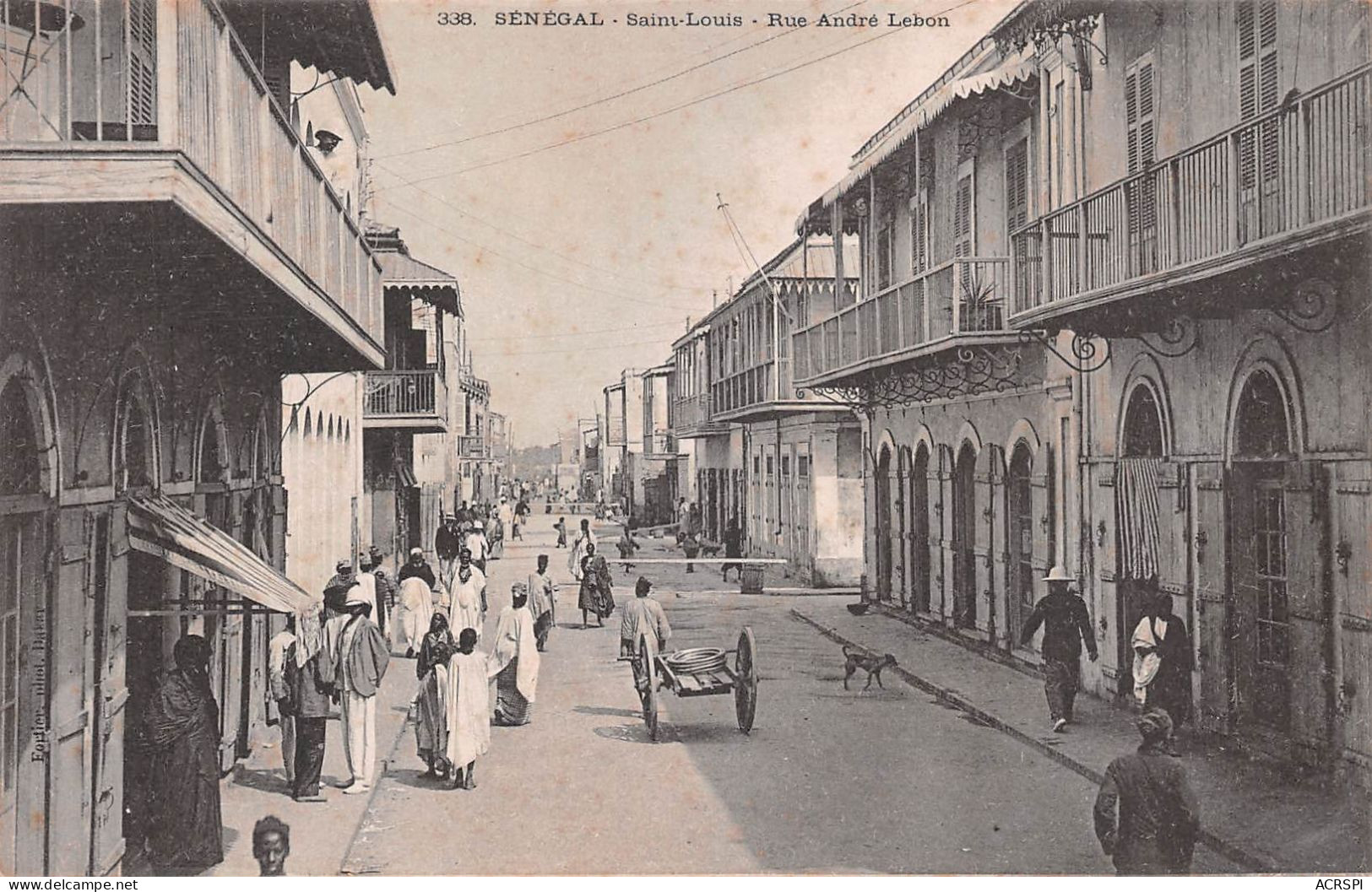 SENEGAL Saint-Louis Rue André LEBON    (Scan R/V) N°   9   \QQ1110Ter - Sénégal