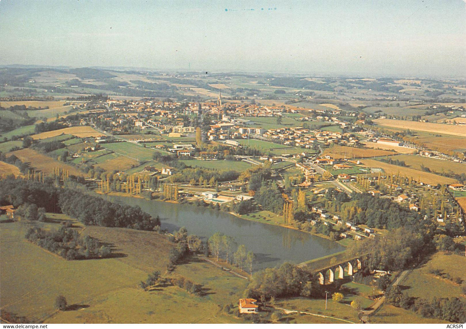 31 Boulogne-sur-Gesse Vue D'ensemble Du Village Et Du Lac  (Scan R/V) N°   54  \QQ1110Bis - Toulouse