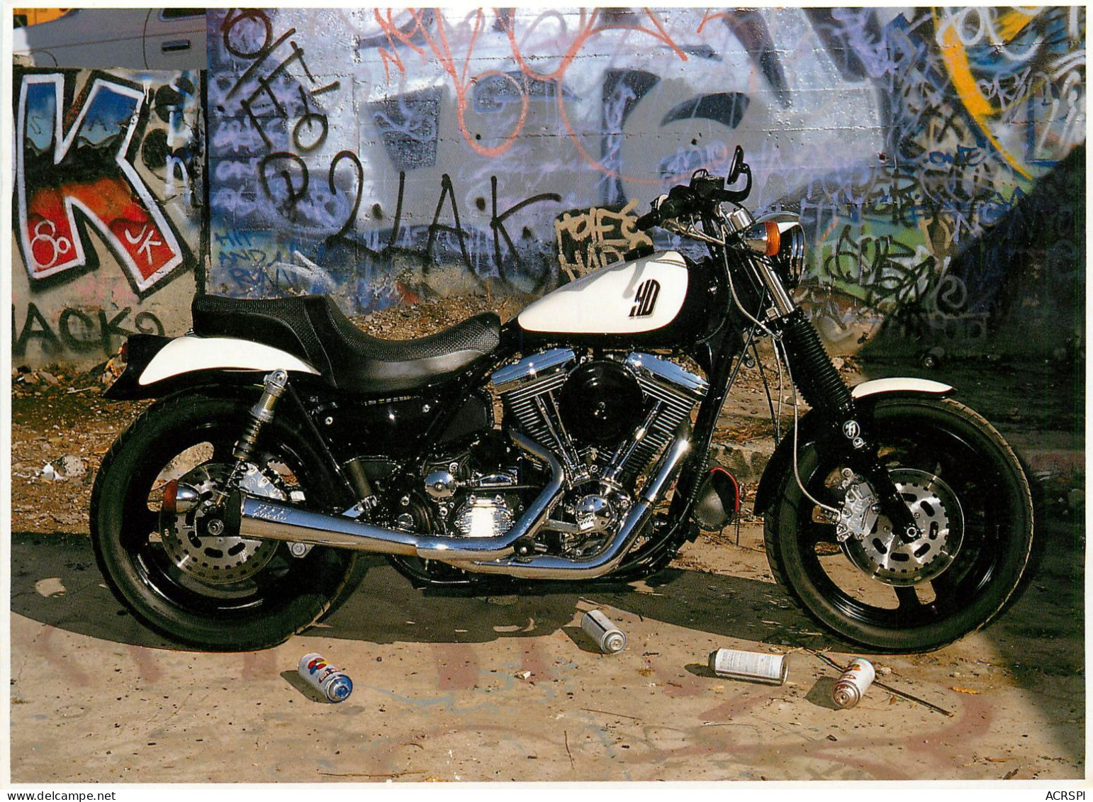 MOTO HARLEY DAVIDSON Lowrider (scan Recto-verso) QQ 1107 - Motorbikes