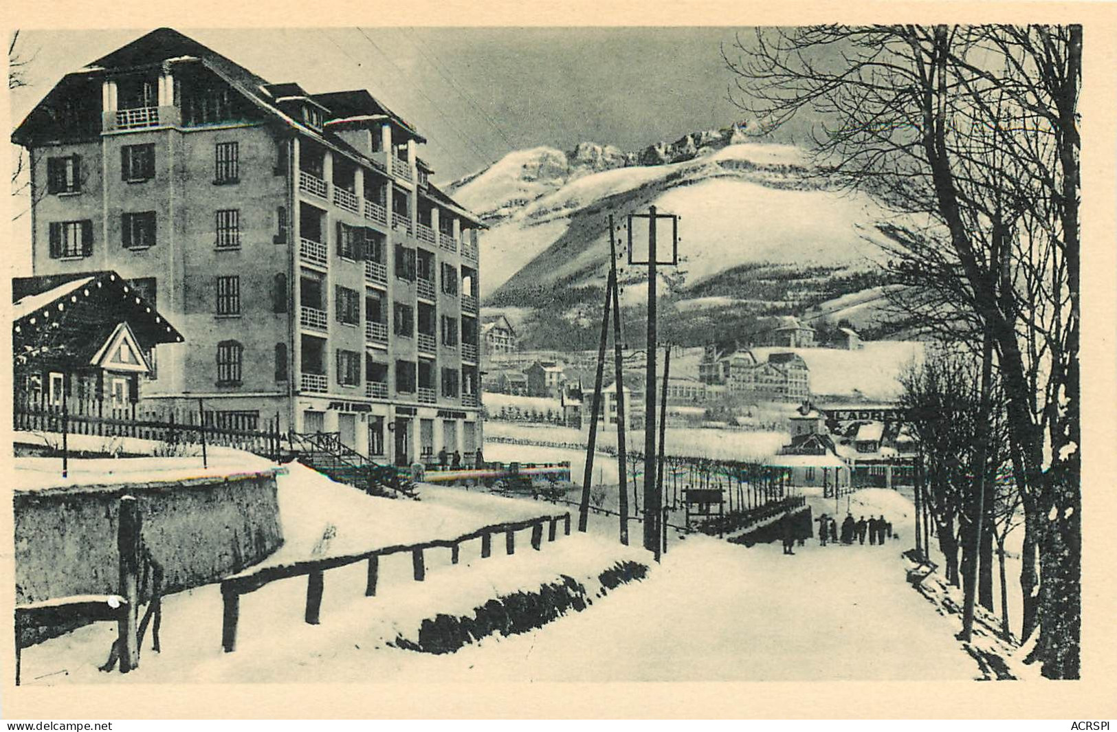 VILLARD DE LANS Splendid Hotel Vue Générale L'ADRET  Le Cornalion  (scan Recto-verso) QQ 1105 - Villard-de-Lans