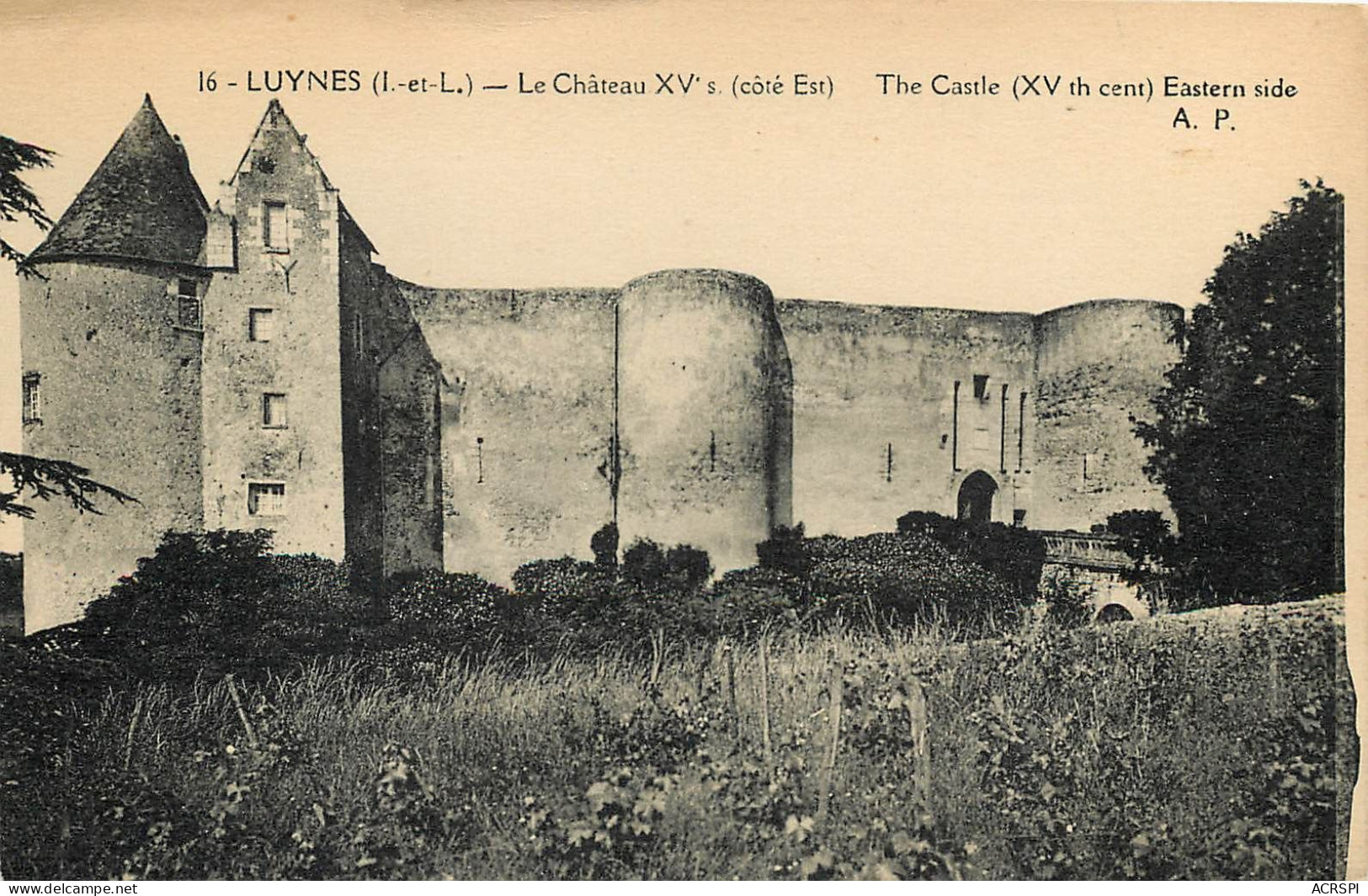 LUYNES Le Chateau Cote Est (scan Recto-verso) QQ 1102 - Luynes