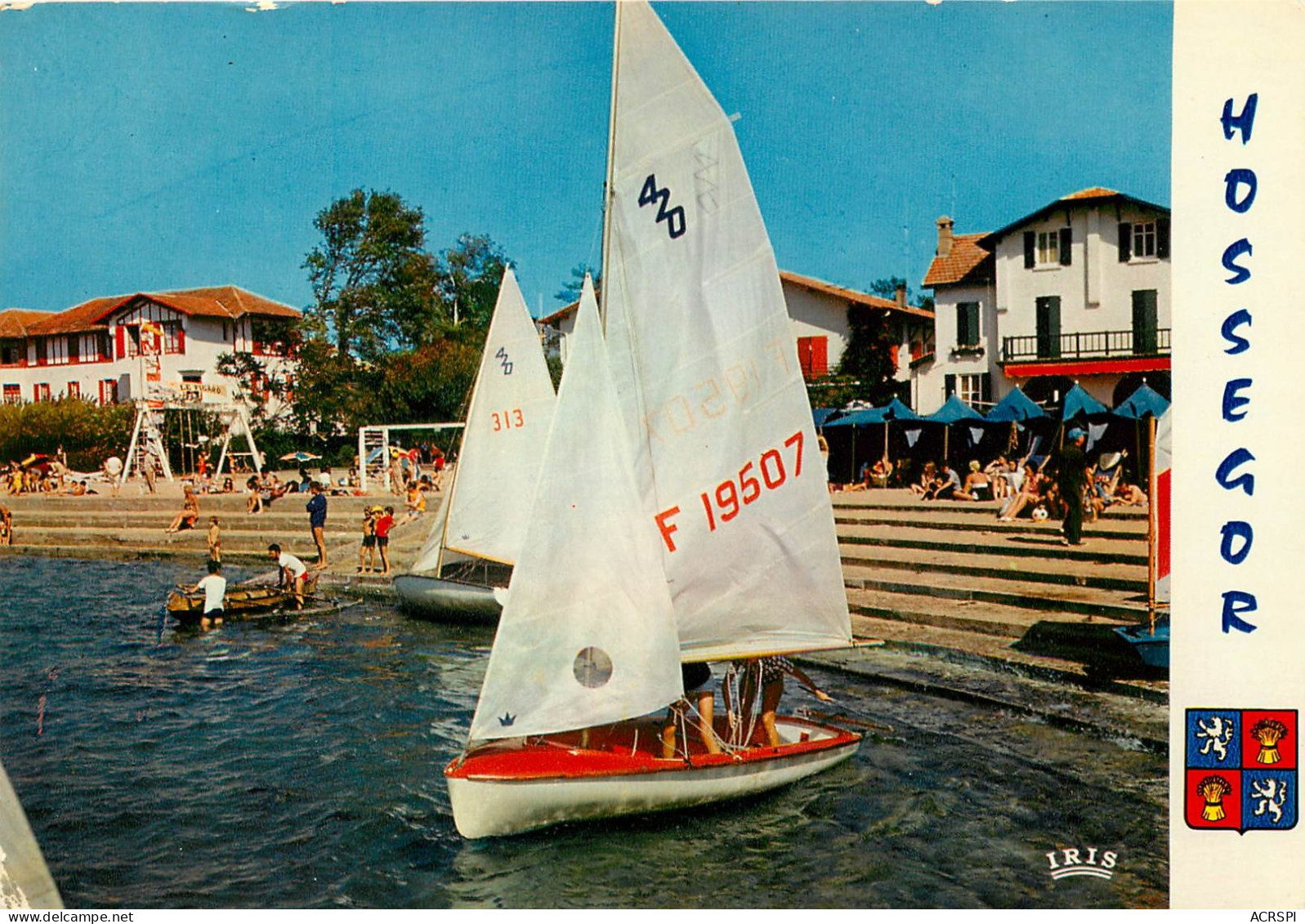 HOSSEGOR La Plage Au Bord Du Lac Marin (scan Recto-verso) QQ 1107 - Hossegor