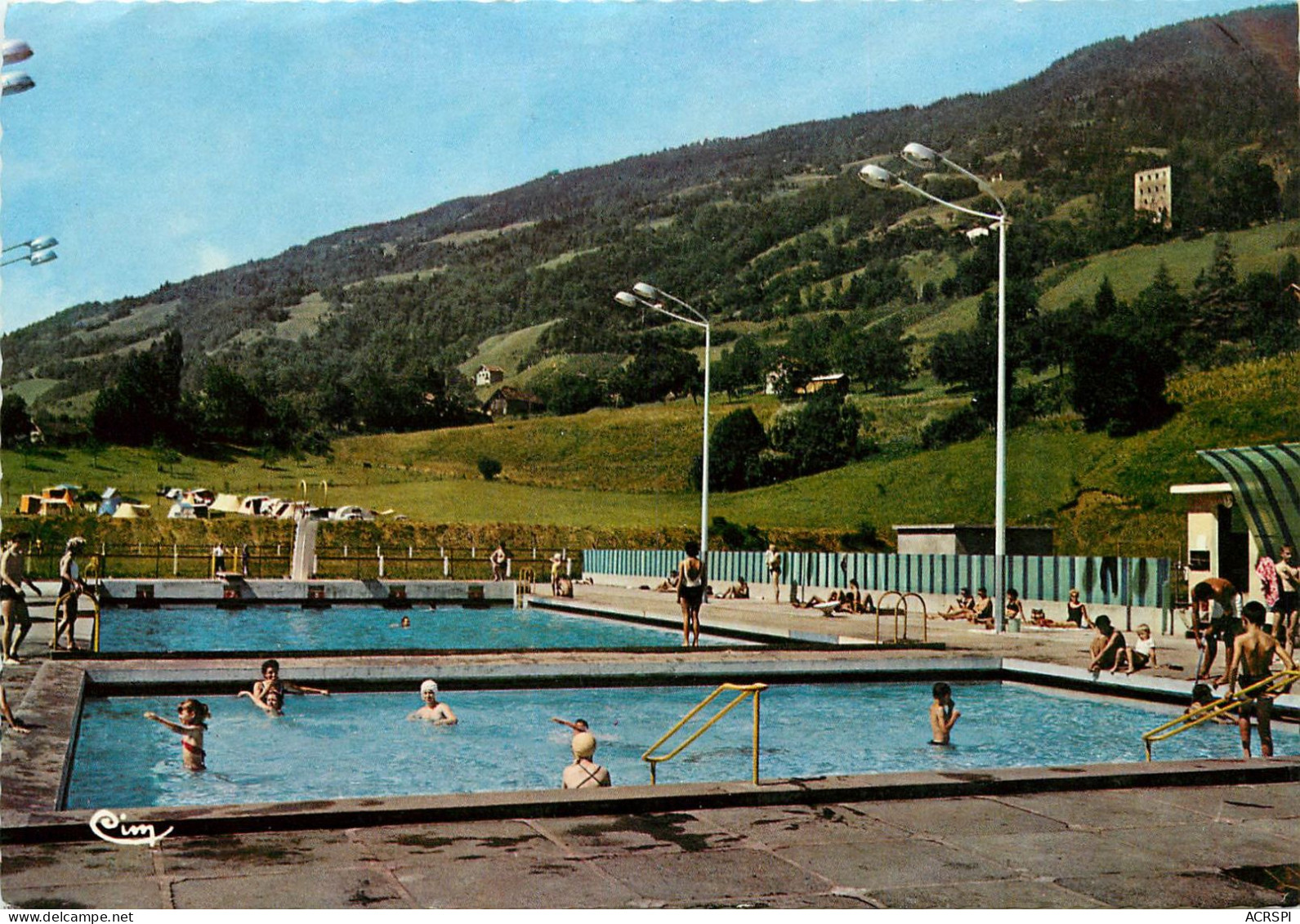 ALLEVARD LES BAINS  La Piscine (scan Recto-verso) QQ 1101 - Allevard