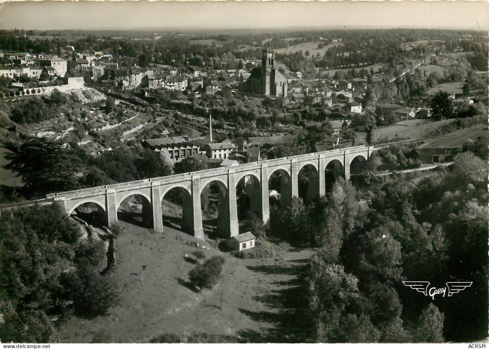 87 -- BELLAC -- Le Viaduc Sur Le Vincou Au Fond La Ville Et Notre Dame (scan Recto-verso) QQ 1151 - Bellac