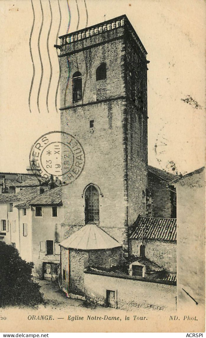 84  ORANGE église Notre Dame La Tour   (scan Recto-verso) QQ 1148 - Avignon