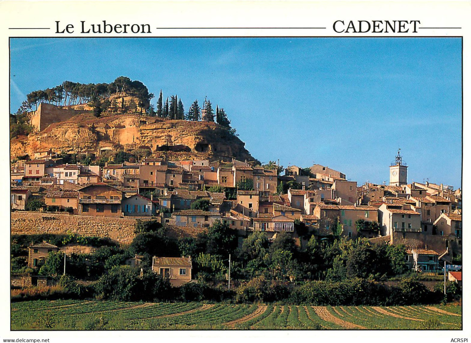 CADENET (84 VAUCLUSE) Pittoresque Village Du Sud Du LUBERON - Vue Générale    (scan Recto-verso) QQ 1147 - Cadenet