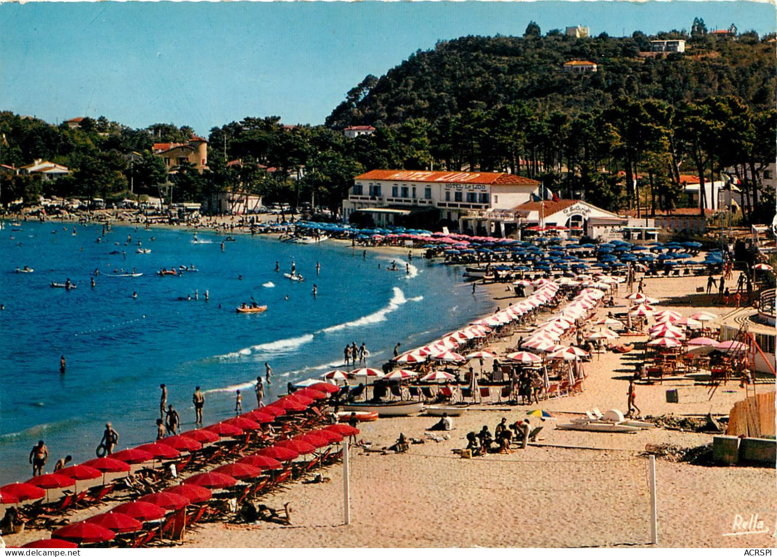 83 CAVALAIRE LA COTES DES MAURES LA PLAGE ET L'HOTEL LE LIDO (scan Recto-verso) QQ 1146 - Cavalaire-sur-Mer