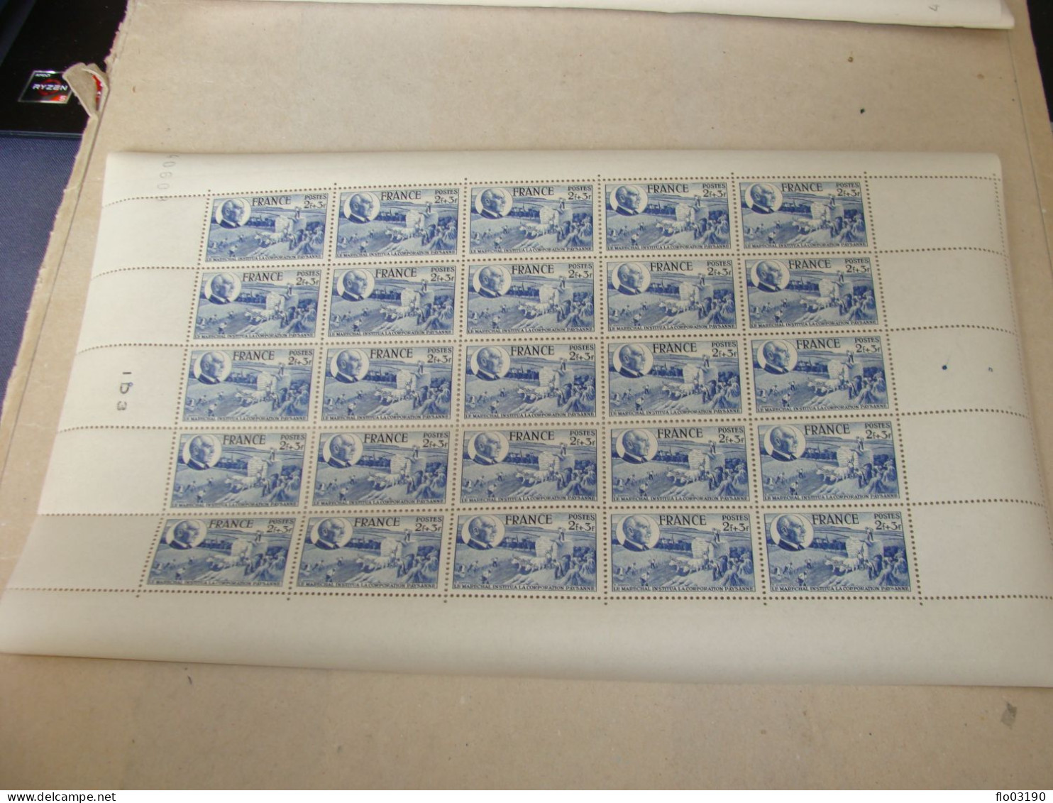 N° 607 En Feuille  De  25 Timbres Entières Neuves - Ganze Bögen