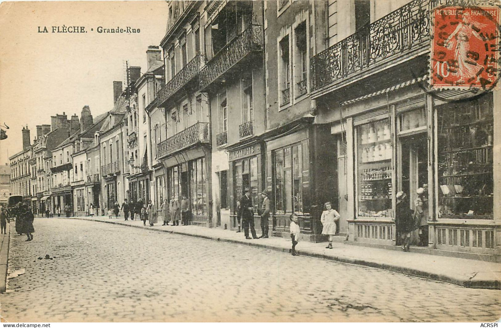 72 LA FLECHE. - Grande Rue    (scan Recto-verso) QQ 1128 - La Fleche