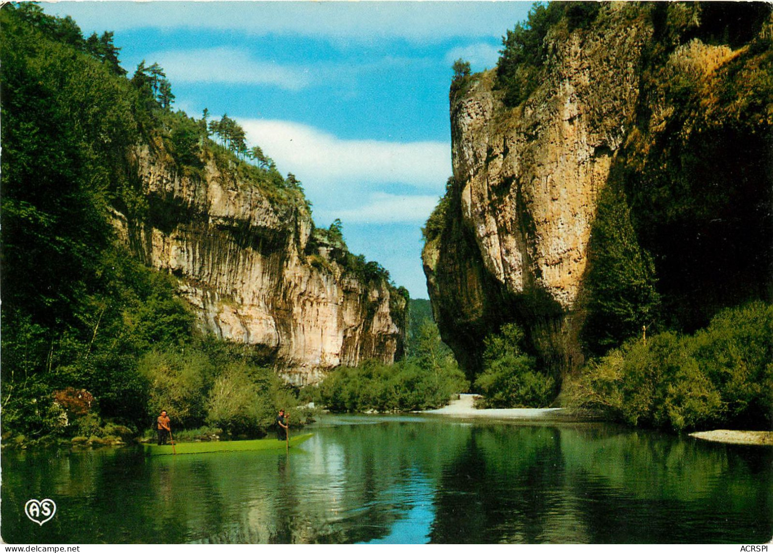 48 Bateliers Descendant Le Canion Des Gorges Du TARN  (scan Recto-verso) QQ 1123 - Meyrueis