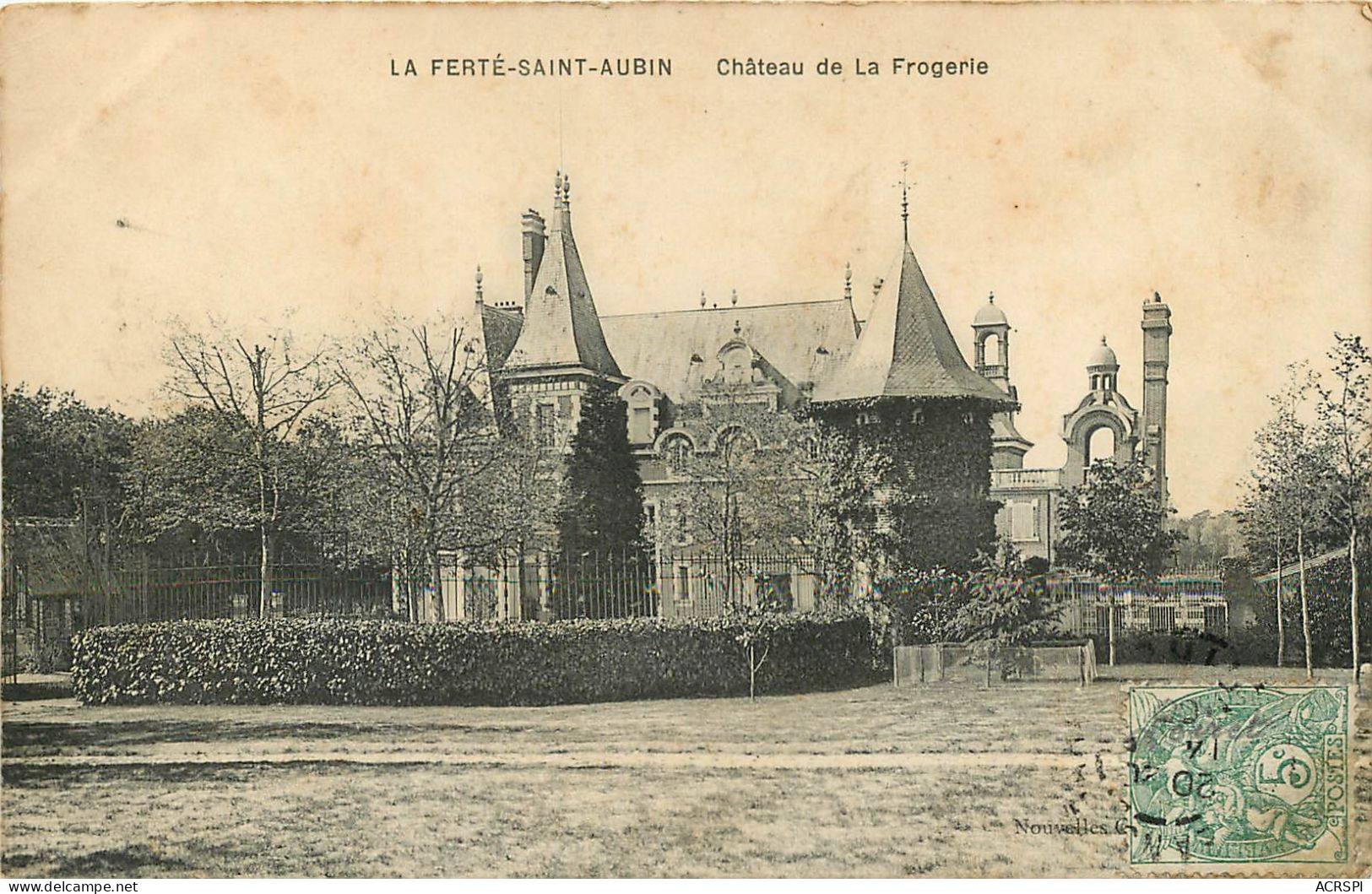 45 LA FERTE SAINT AUBIN   Chateau De La Frogerie - Ligny Le Ribault  (scan Recto-verso) QQ 1120 - La Ferte Saint Aubin