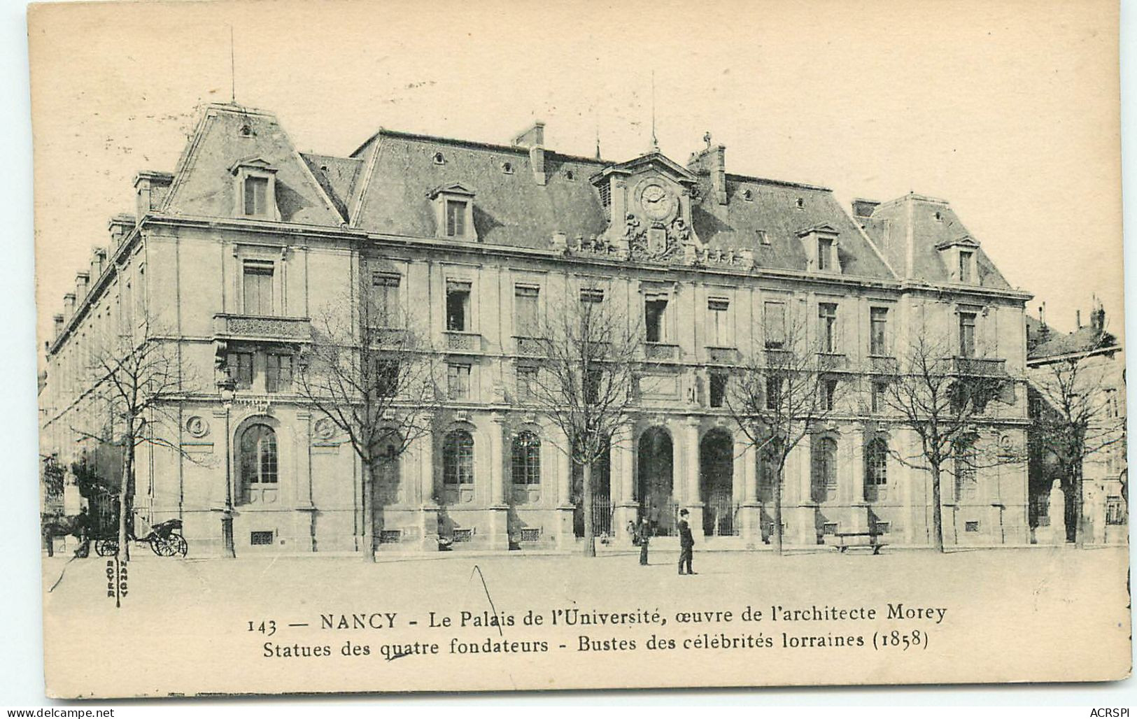 NANCY  Palais De L'université  (scan Recto-verso) QQ 1193 - Nancy