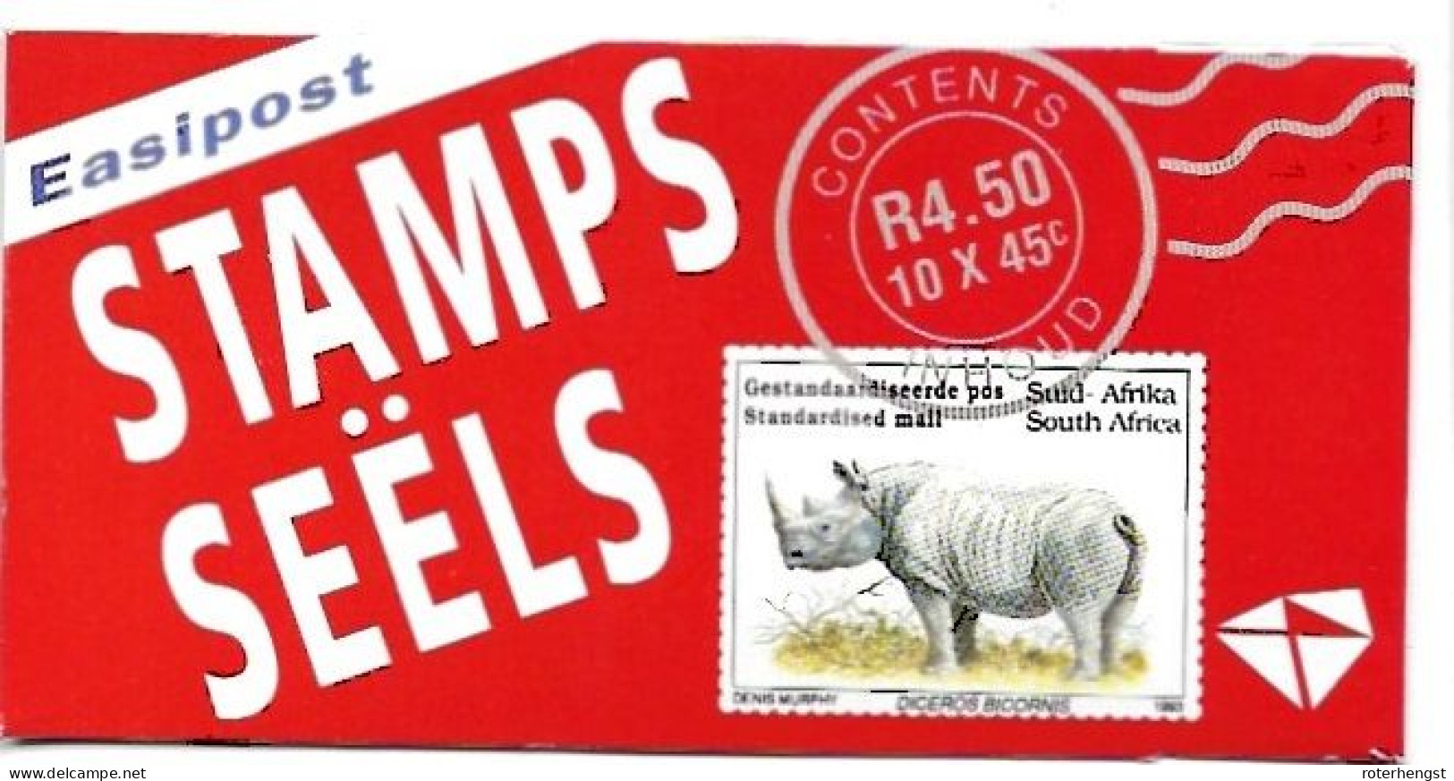 South Africa Booklet Mnh ** 1993 Rhino - Carnets