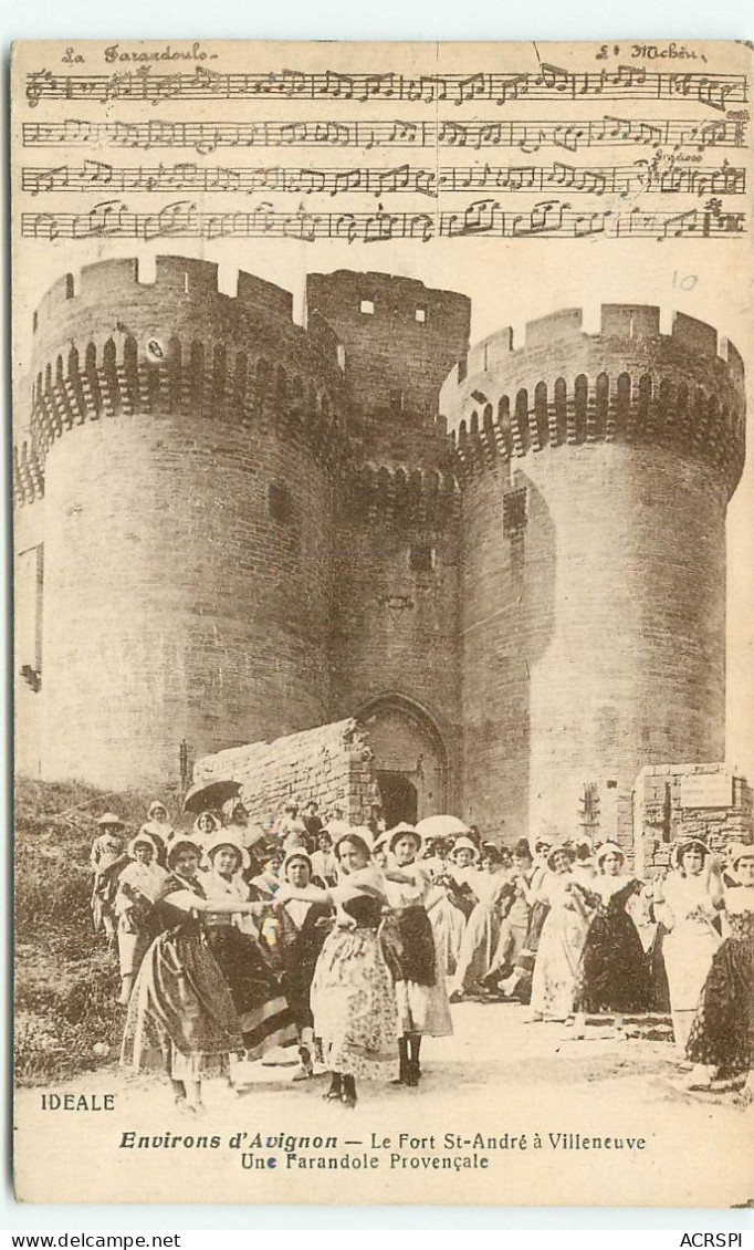 VILLENEUVE LES AVIGNON Farandole Devant Le Fort  (scan Recto-verso) QQ 1192 - Villeneuve-lès-Avignon
