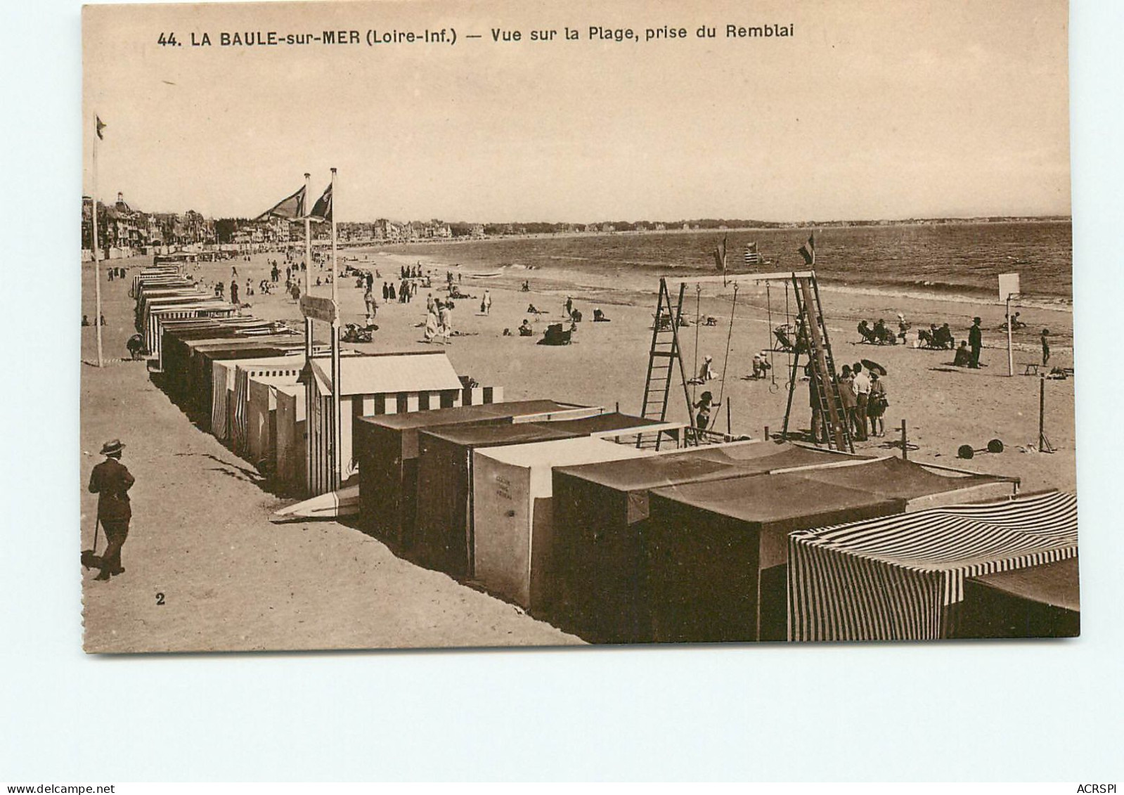 LA BAULE Vue De La Plage Prise Du Remblais(scan Recto-verso) QQ 1191 - La Baule-Escoublac